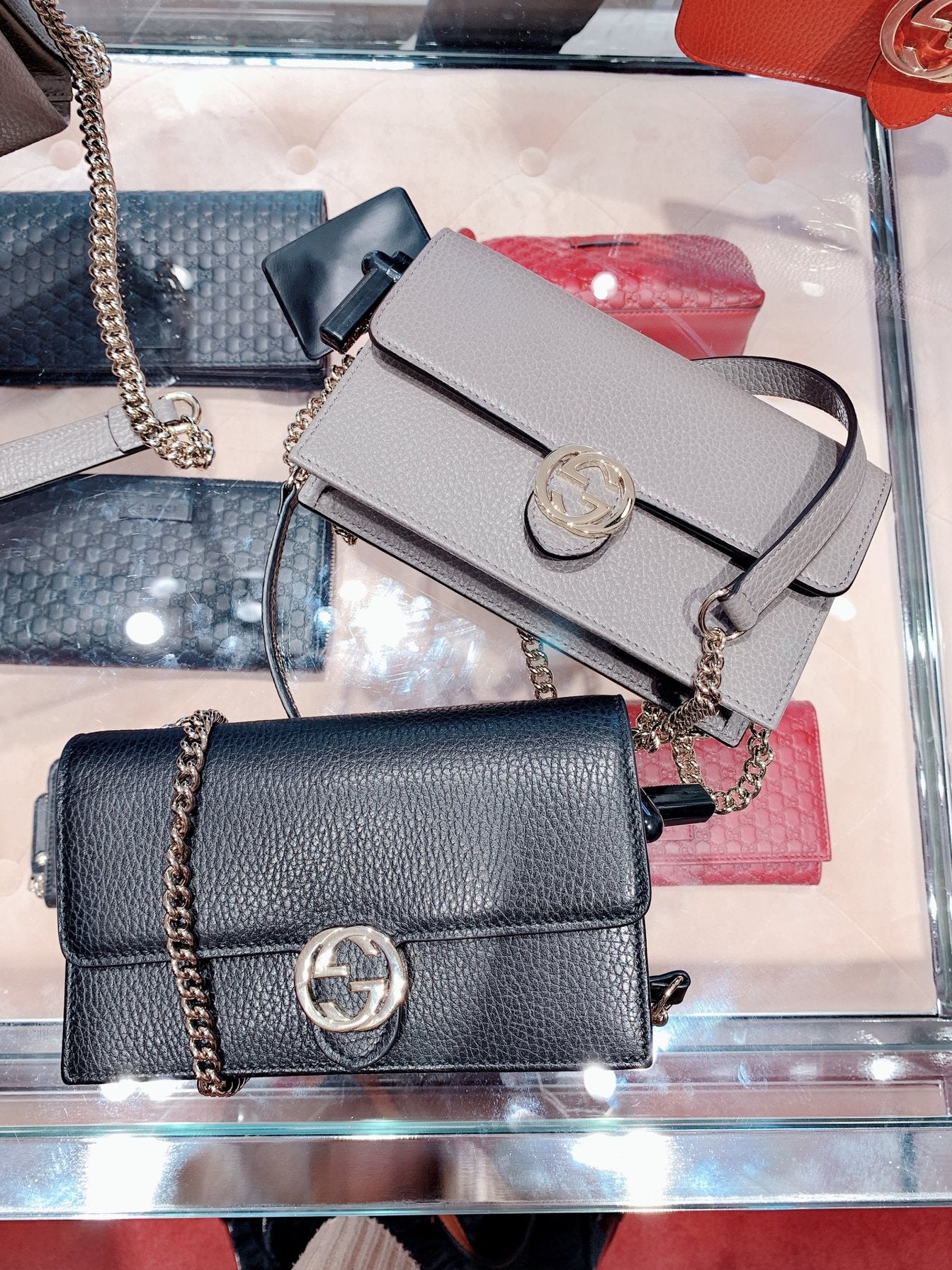 *@Gucci▪️GG WOC 雙G銀扣WOC包/P435 🔔限時折🉐20580