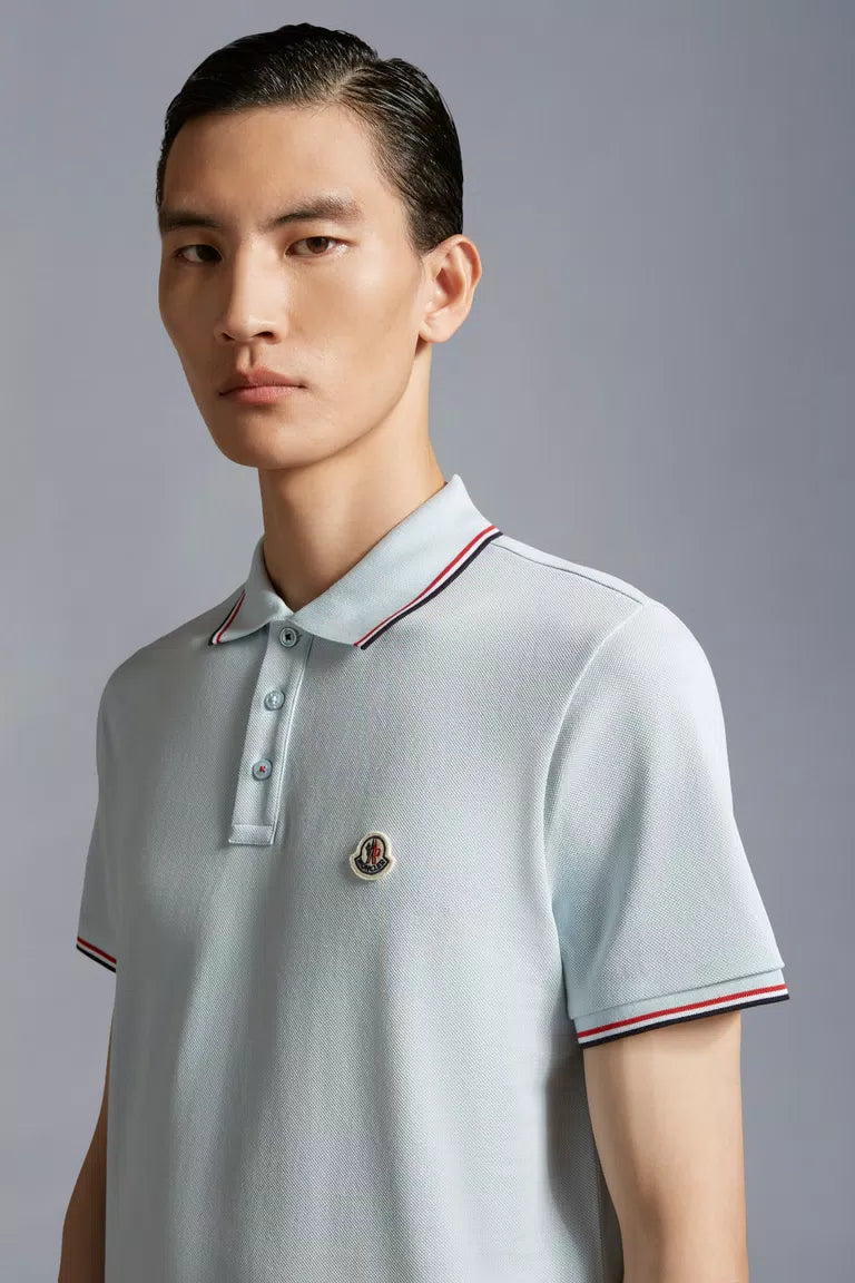 @Moncler 男生款雙領飾邊Polo上衣/177 🔔限時折🉐9470