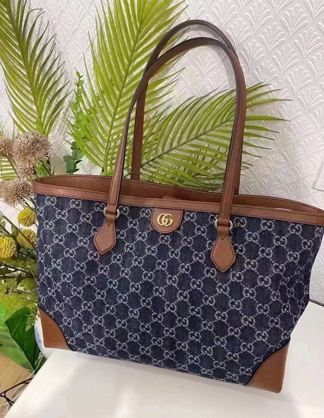 *@Gucci▪️Denim Ophidia 牛仔托特包/P850