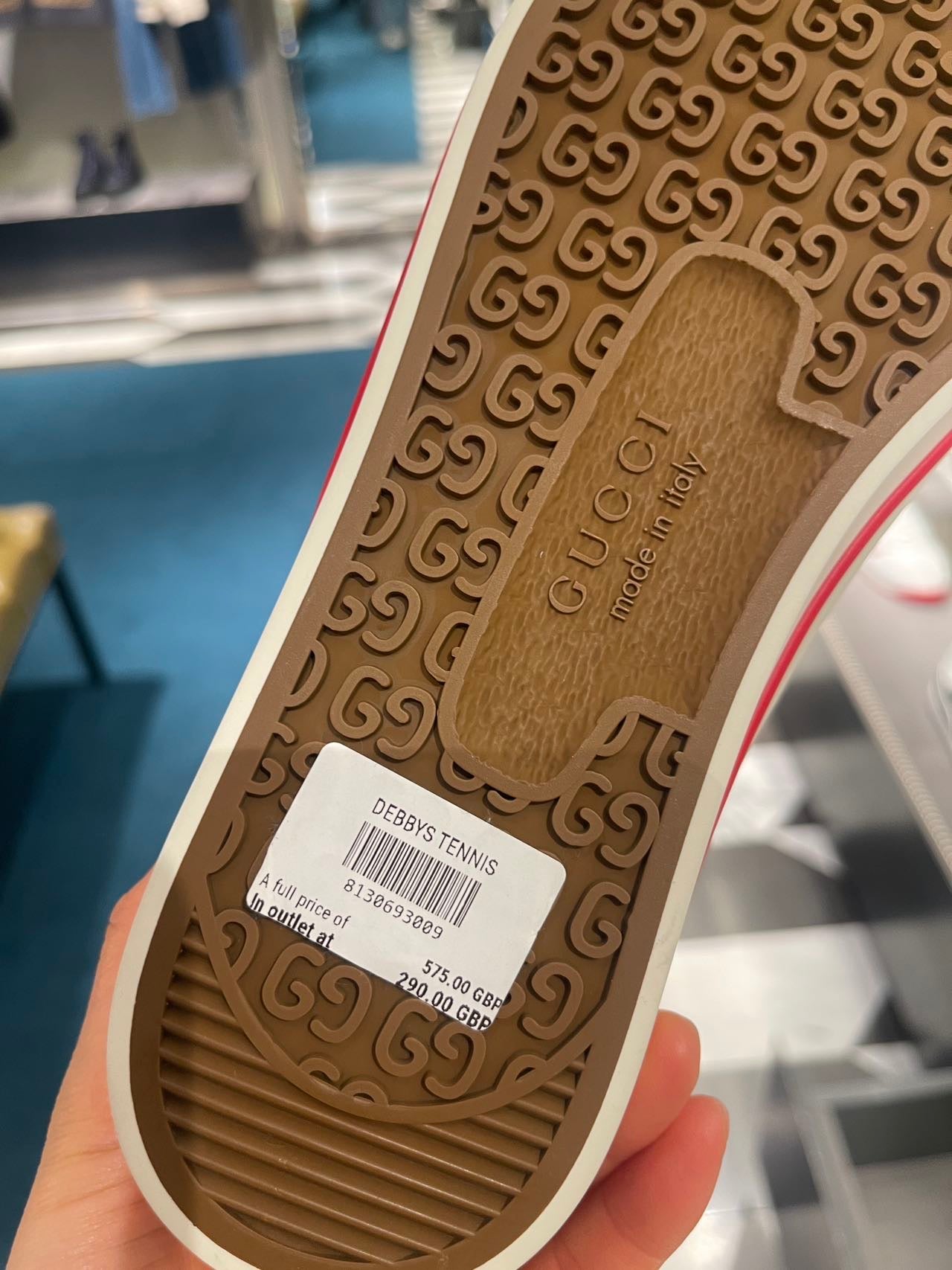 @Gucci Debbys Tennis 男生款運動鞋/575P290 🔔限時折🉐13850