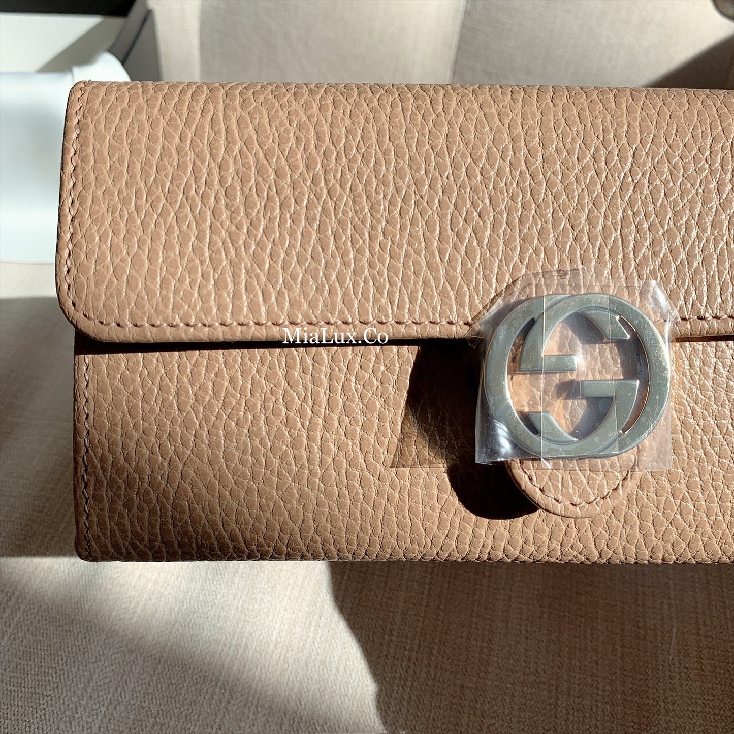 *@Gucci▪️Interlocking 雙G銀扣翻蓋長夾/P270 🔔限時折🉐13150