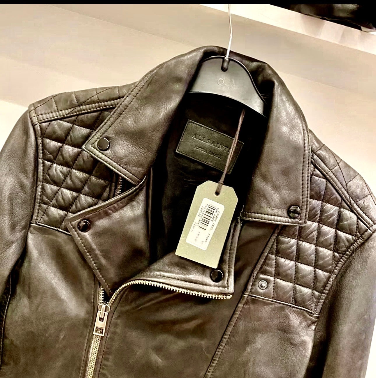 @AllSaints Biker 男生款羊皮外套/259 🔥折上七折🉐9660