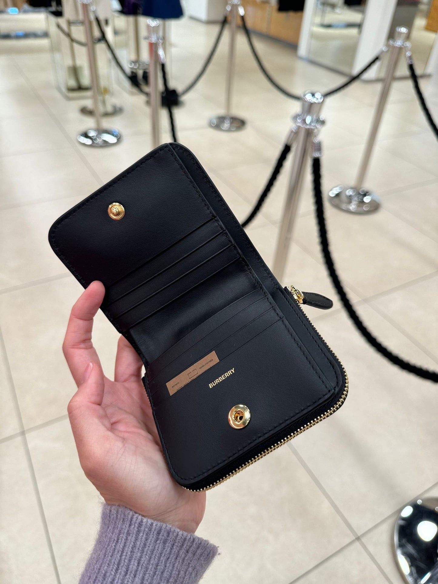 *@Burberry Allington 經典條紋短夾/245P149 🔥下殺🉐7510