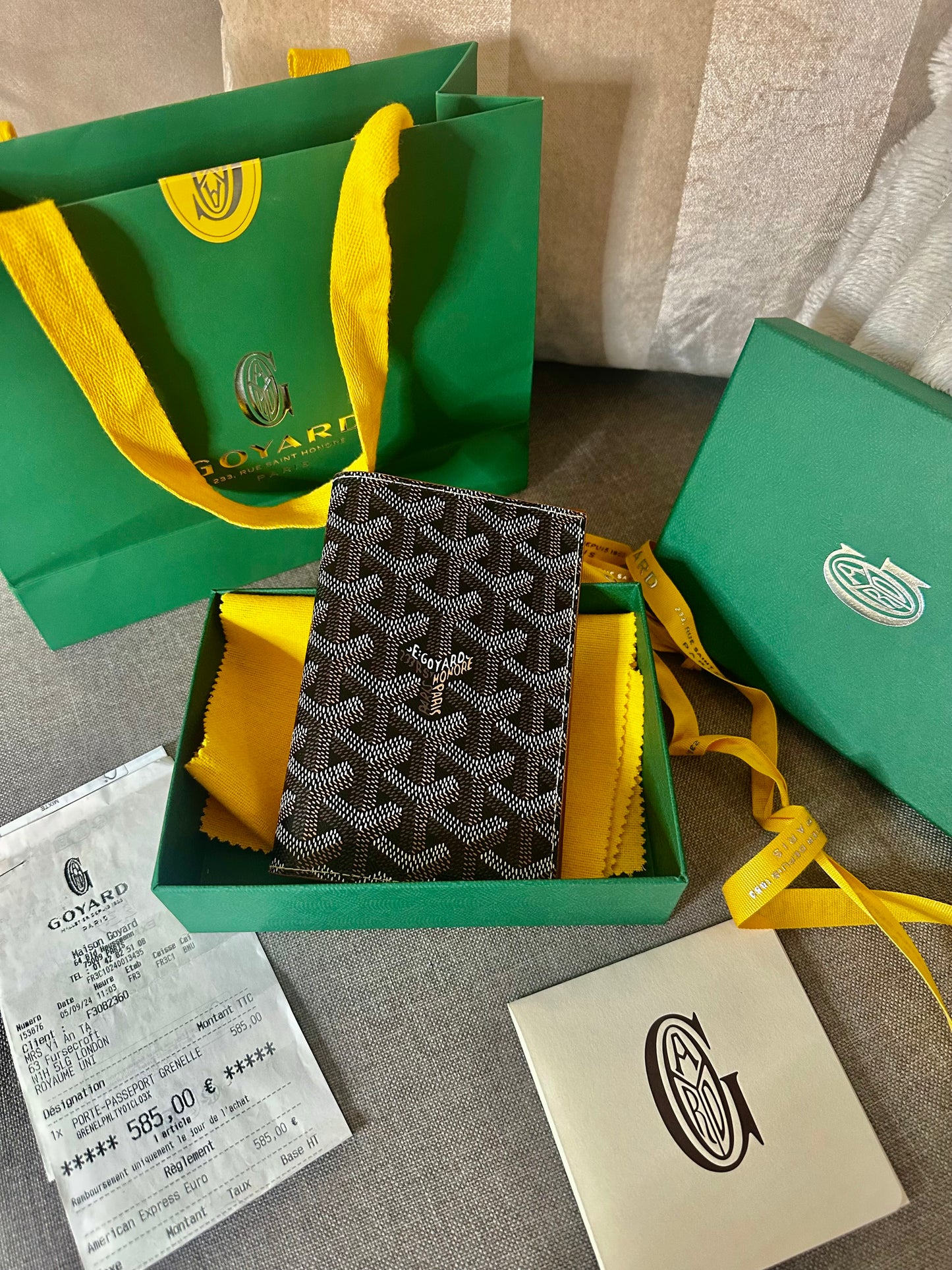 *現貨*Goyard Grenelle Passport Holder 黑棕護照夾 特價✨🉐26800