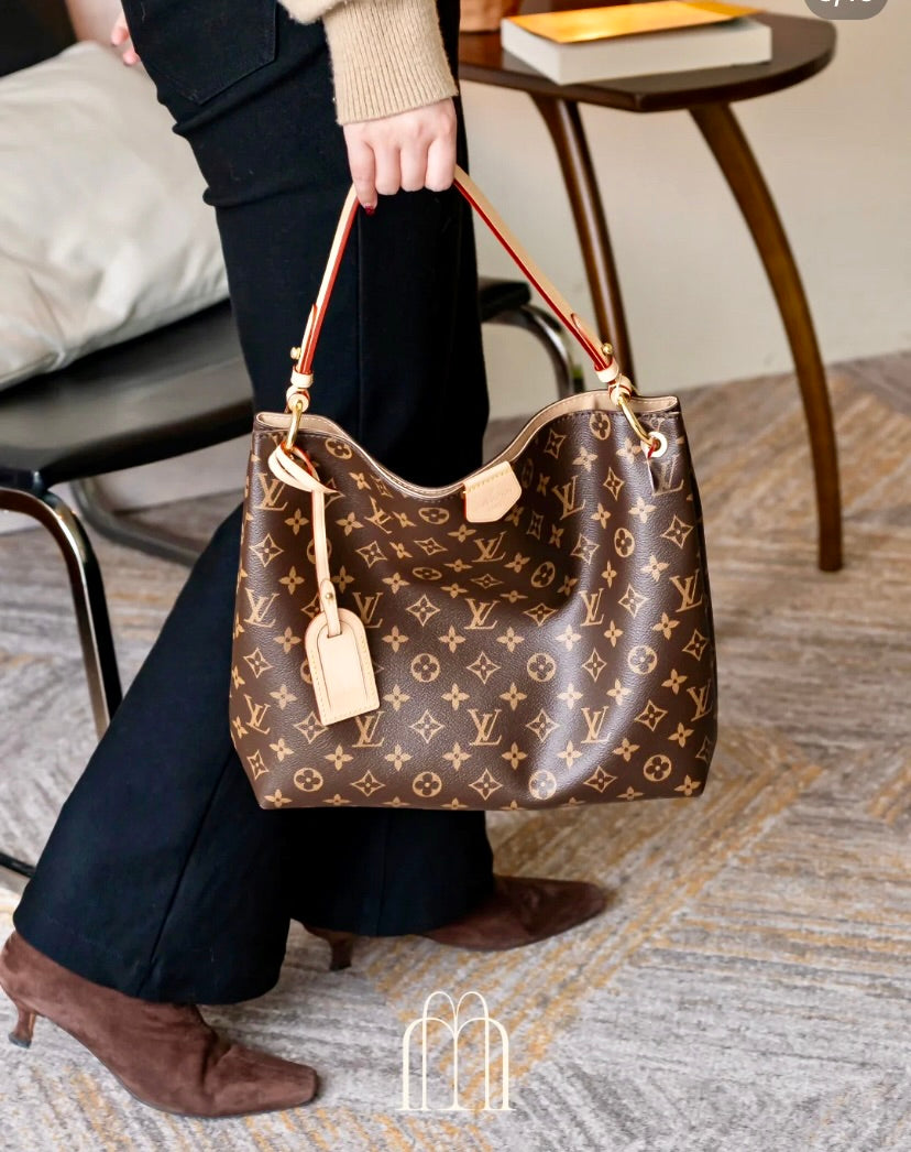 ❌LV Graceful PM 老花hobo包/1330✨🉐55530
