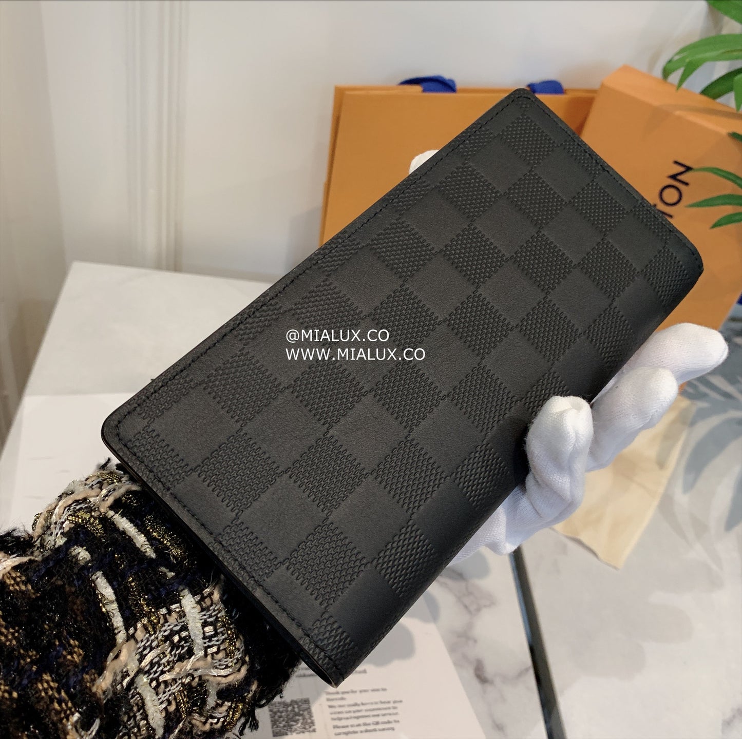 LV Brazza 男生款棋盤格雙開長夾/520✨🉐22840