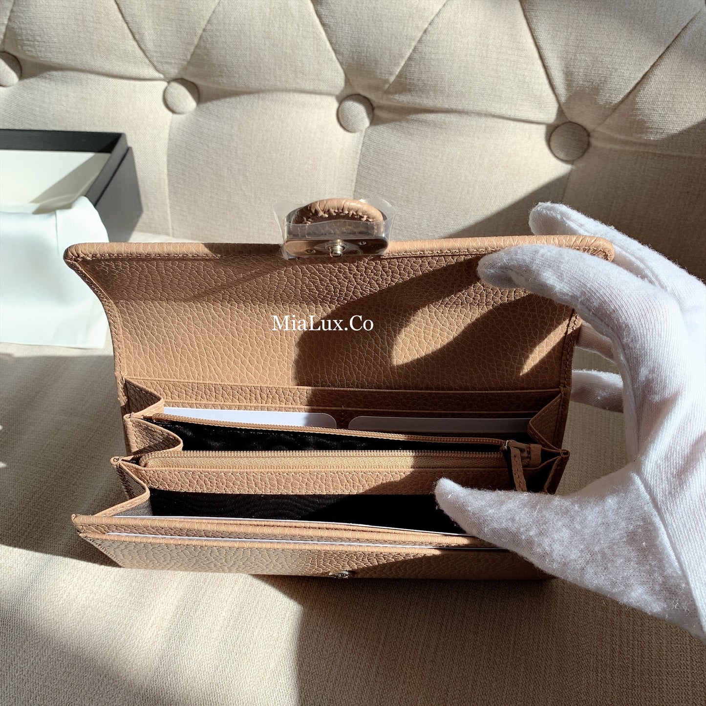 *@Gucci▪️Interlocking 雙G銀扣翻蓋長夾/P270 🔔限時折🉐13150