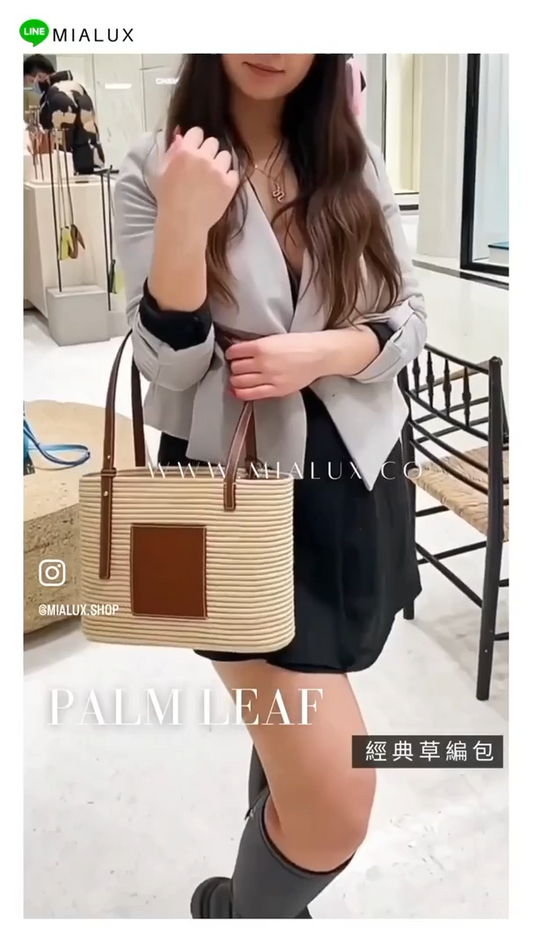 Loewe▪️Square Basket Bag S 小款拉菲草編織包/550