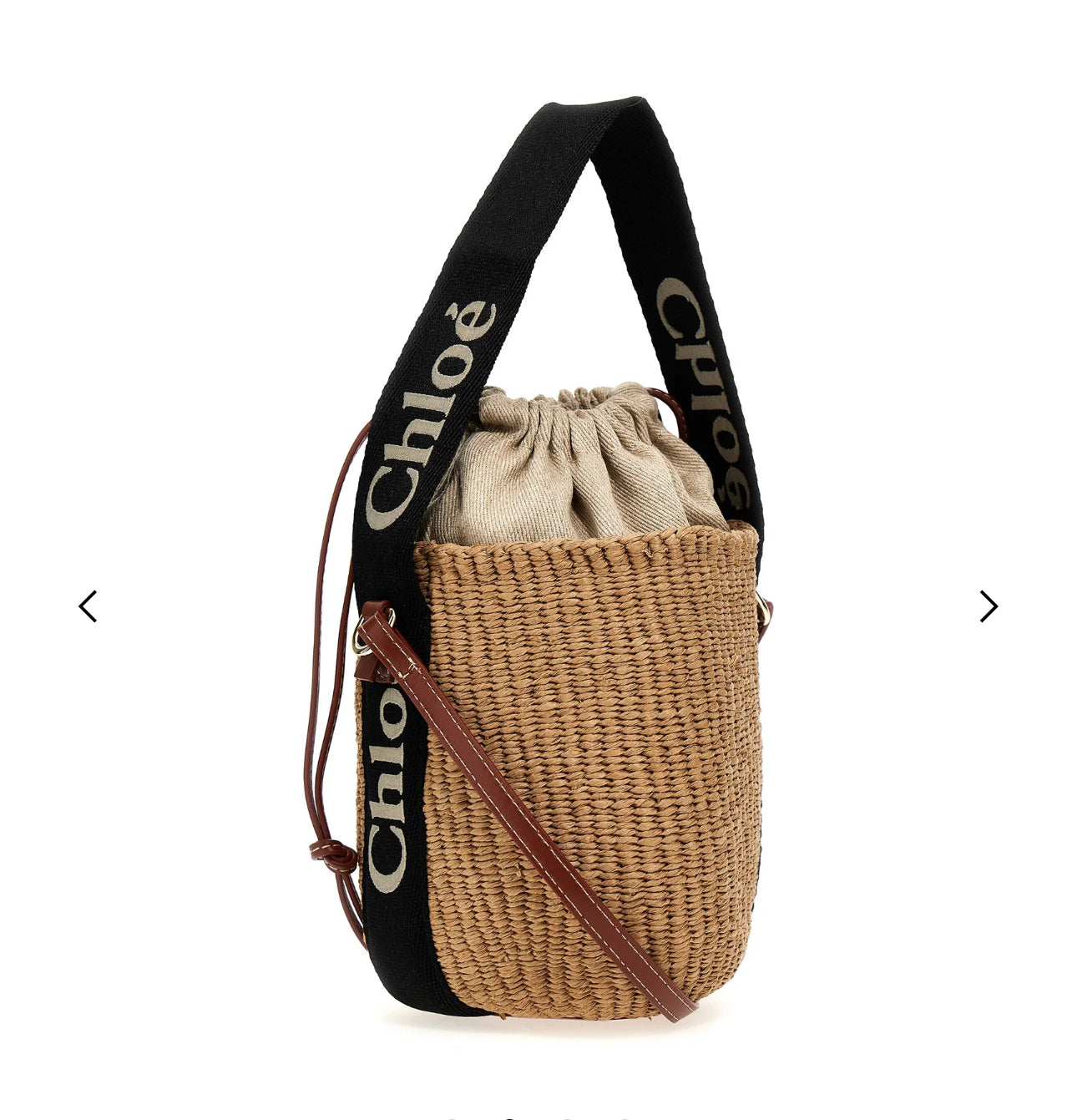 Chloe▪️Woody Basket S 小草編水桶包/550c452 ㊙️折扣🉐18980💰