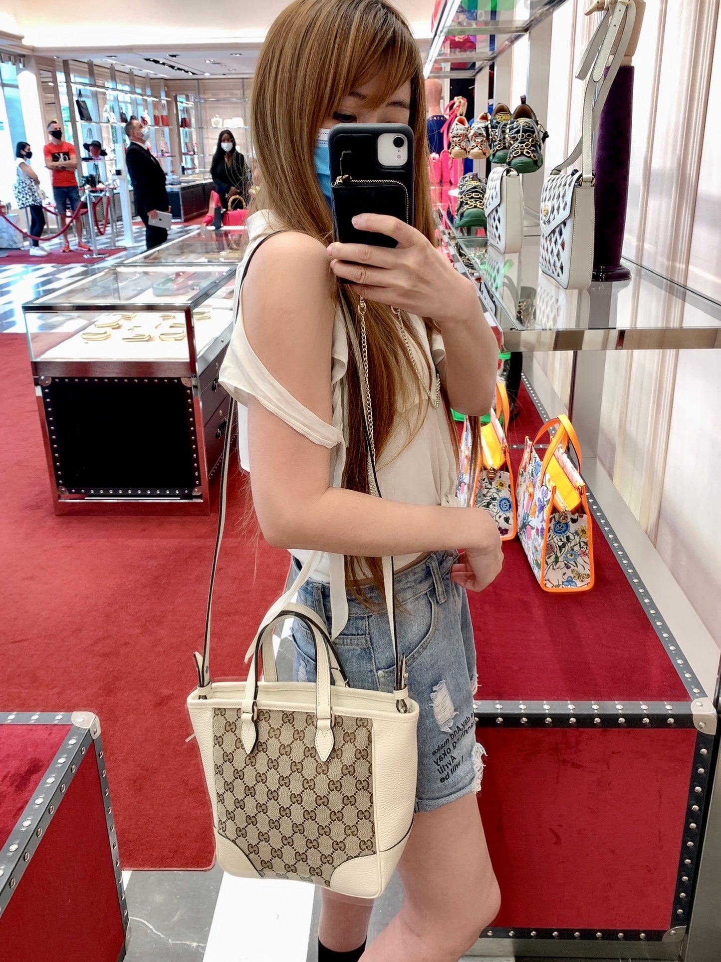 *@Gucci▪️Tote Bag 老花織布手提肩背包/P625 🔔限時折🉐29130