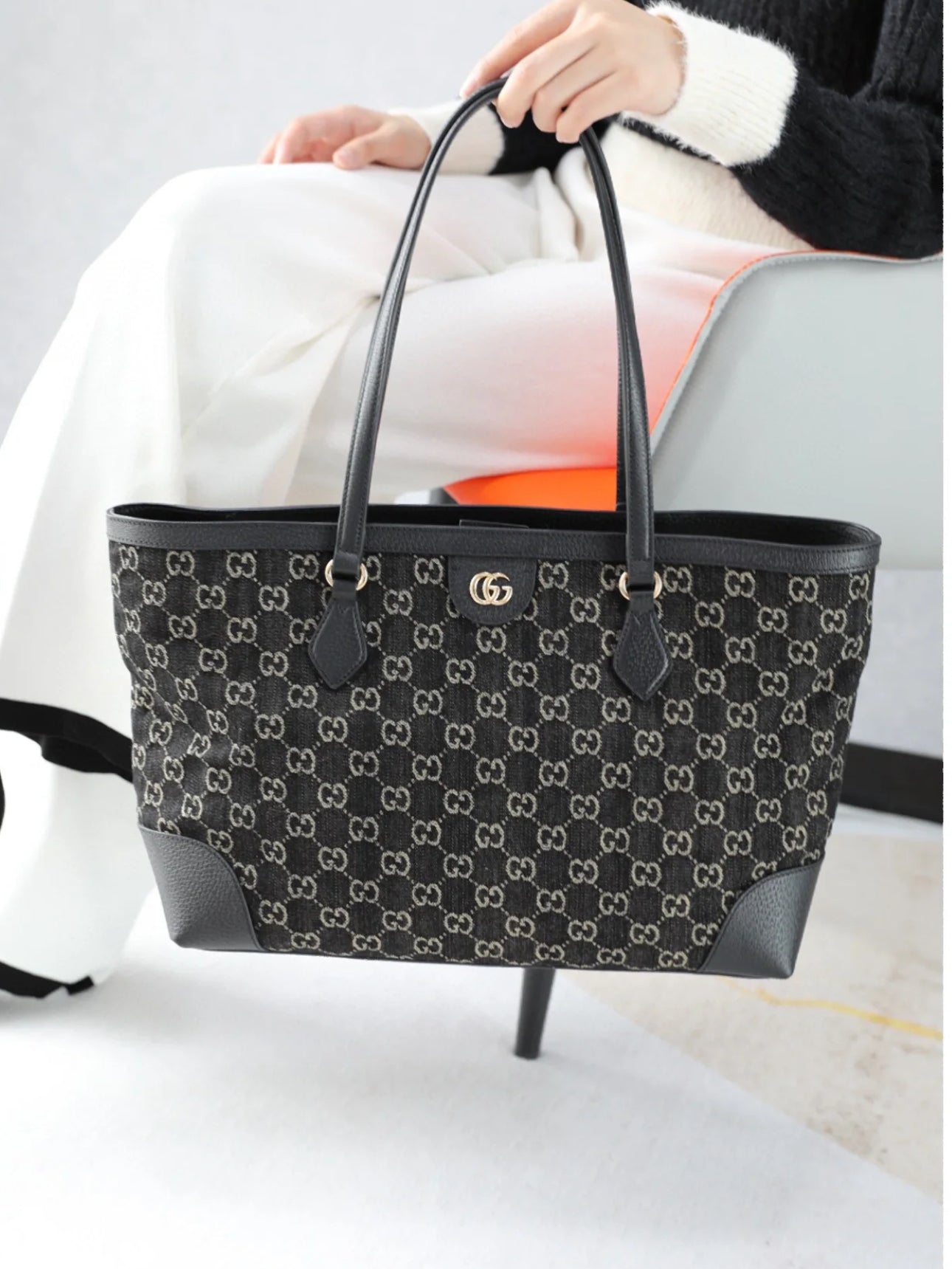 *@Gucci▪️Denim Ophidia 牛仔托特包/P850