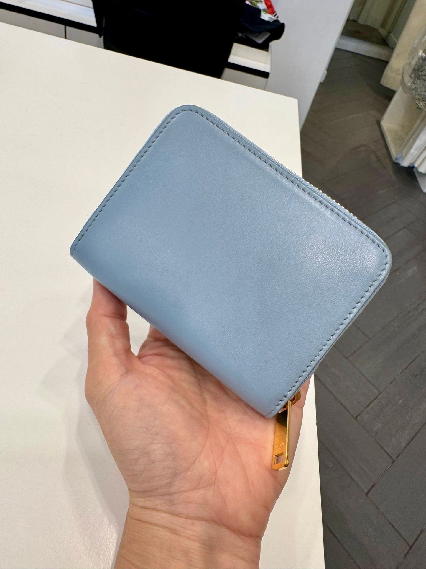 @Celine Outlet Compact Zipped 凱旋門拉鍊皮夾