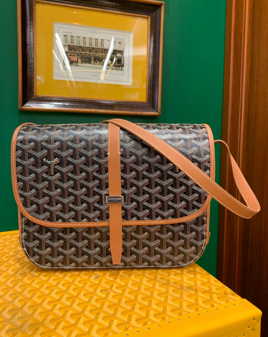 Goyard Belvedere MM 馬鞍郵差包/2195E2560 🍀🉐103400🇪🇺