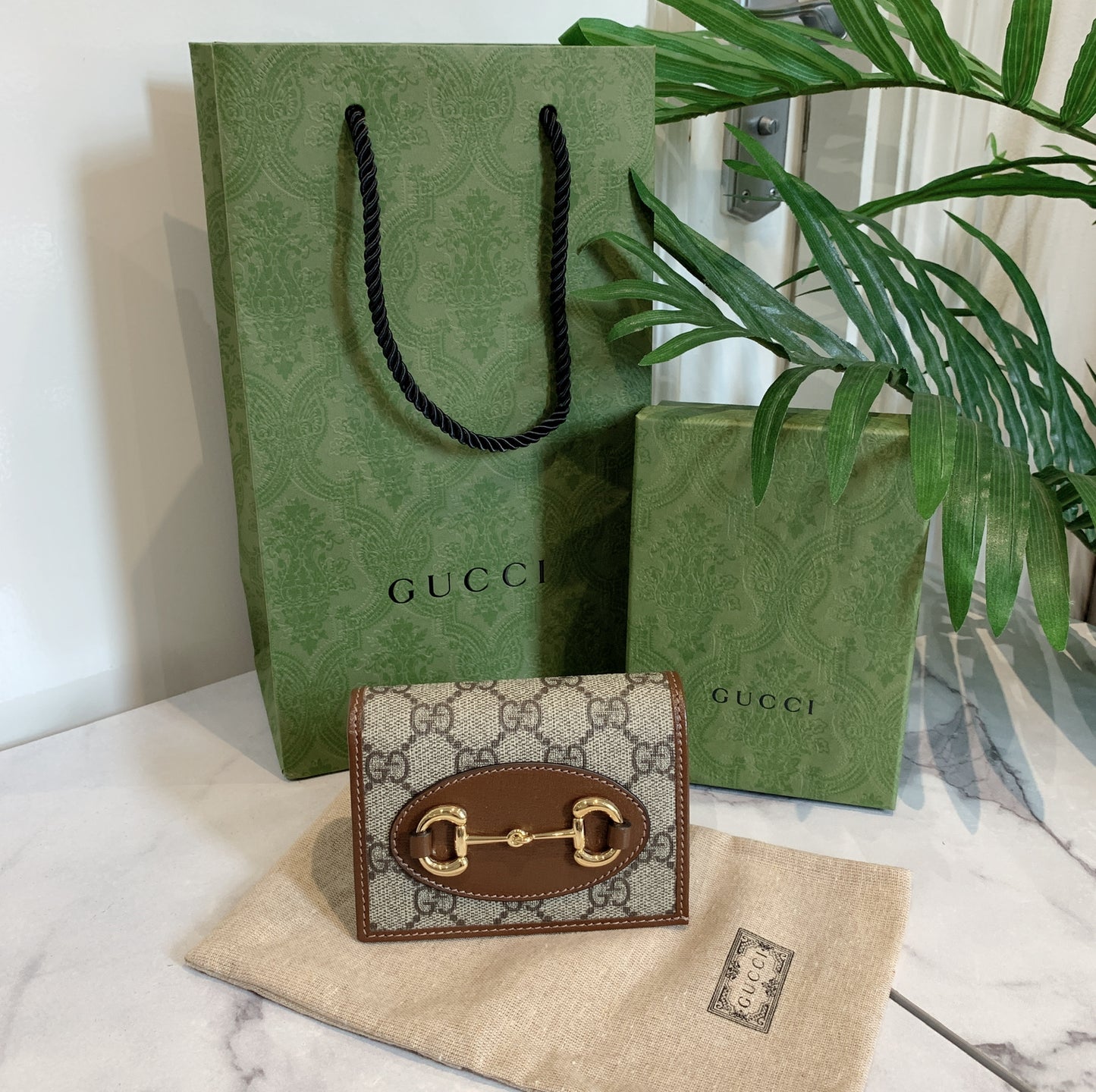 Gucci▪️1955 Horsebit Card Wallet 馬銜卡包短夾/435 🉐18400