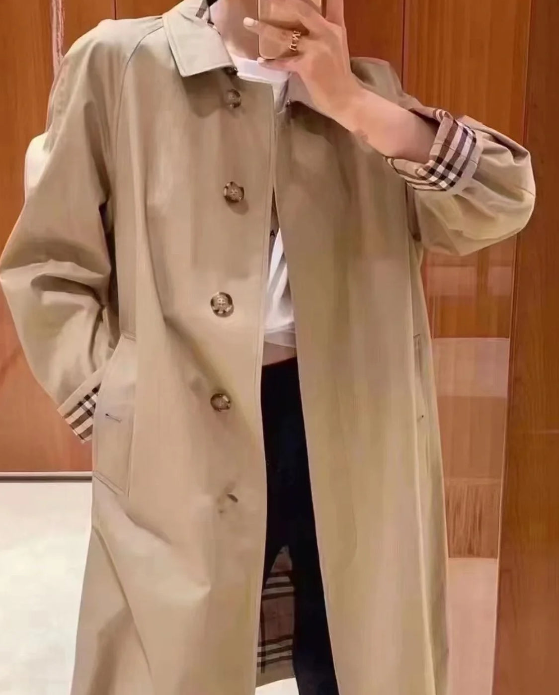 @Burberry 女款單排扣風衣/P745 🔥折上七折🉐24470