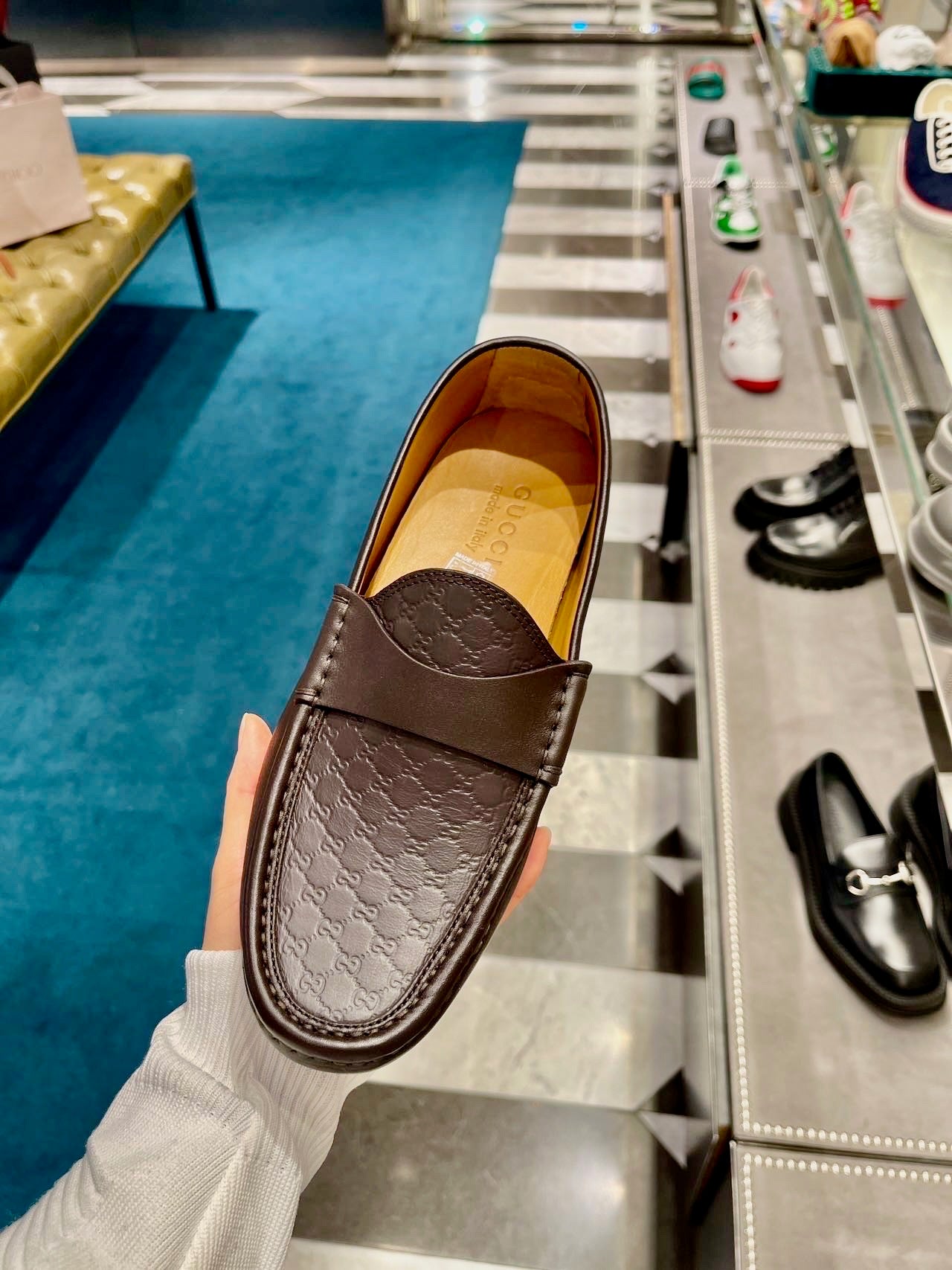 @Gucci Toa 男生款壓紋鞋/480P215 🔔限時折🉐11000