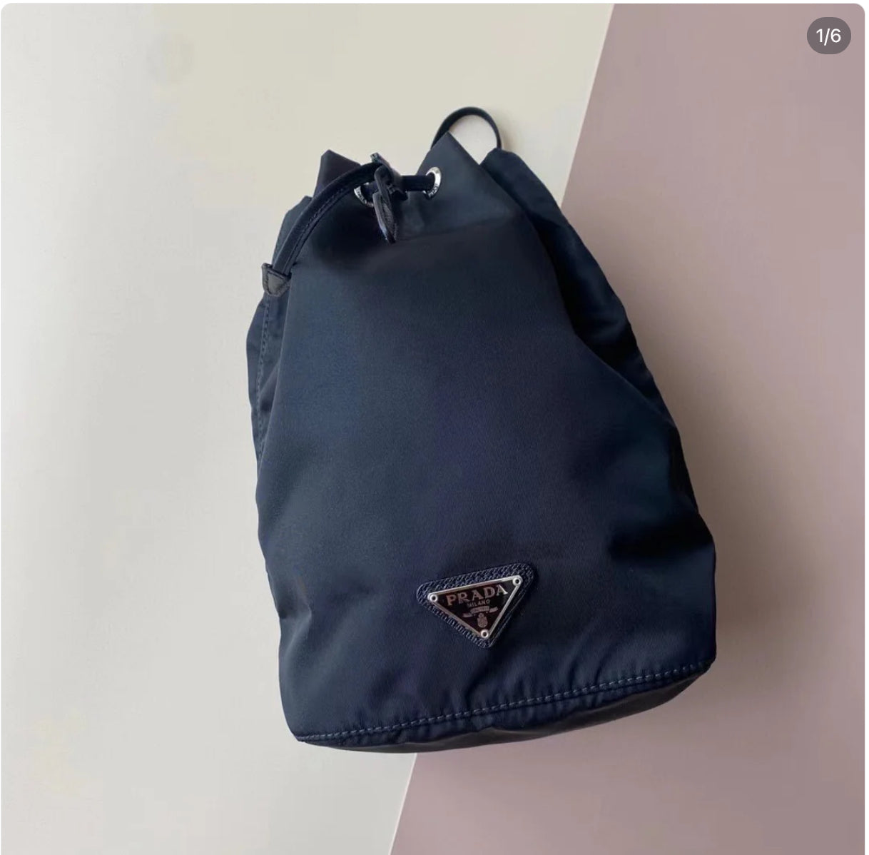 @Prada►Nero 尼龍小水桶/P320