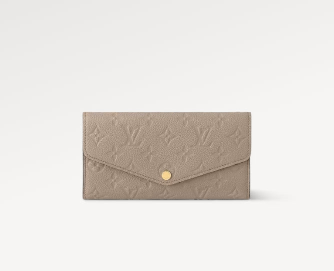 LV▪️Sarah 壓紋牛皮信封長夾/620✨🉐27040