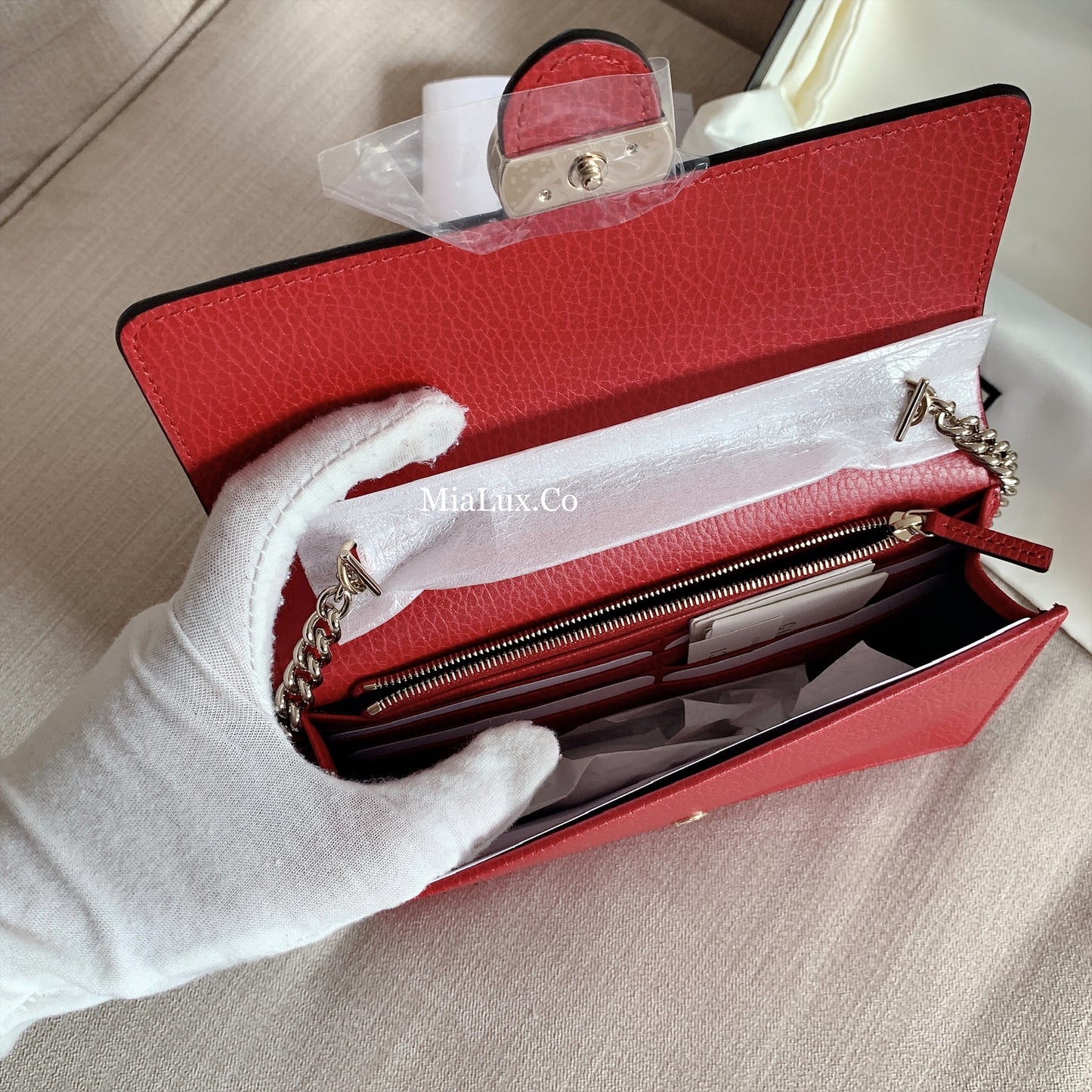 *@Gucci▪️GG WOC 雙G銀扣WOC包/P435 🔔限時折🉐20580