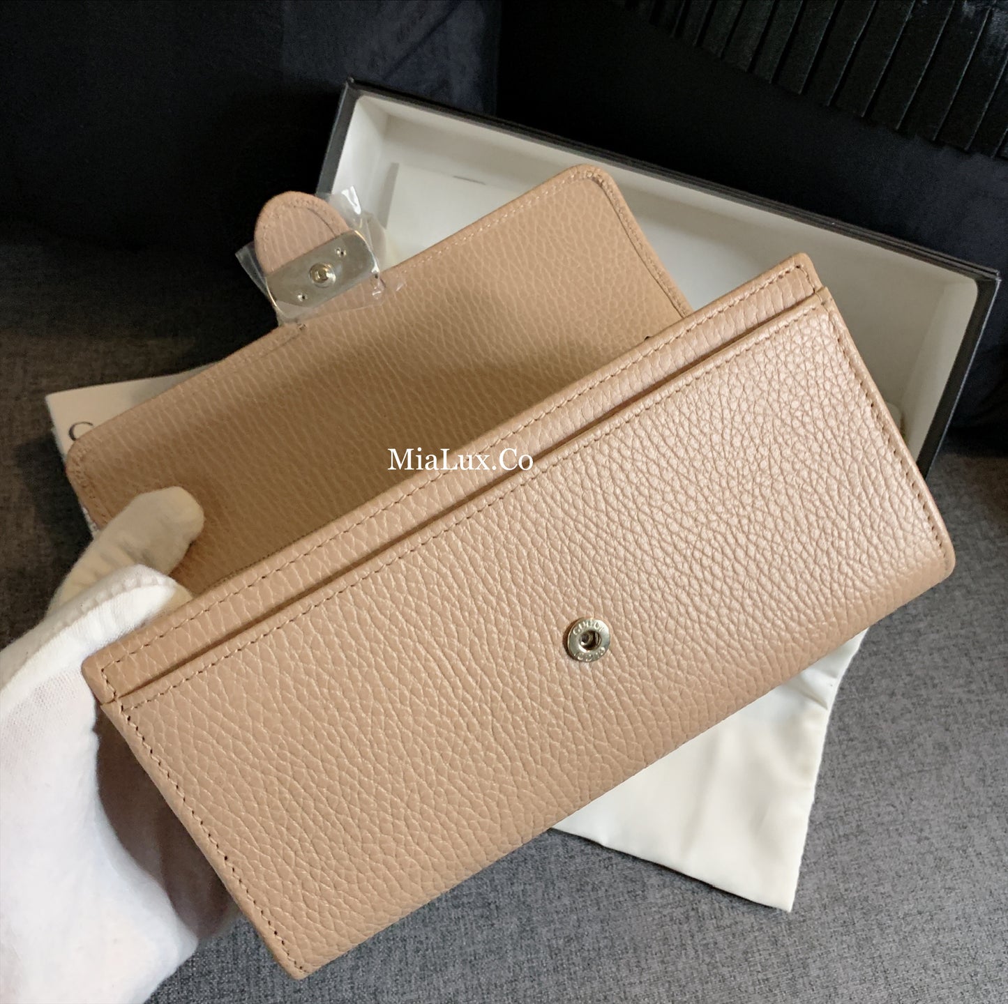 *@Gucci▪️Interlocking 雙G銀扣翻蓋長夾/P270 🔔限時折🉐13150