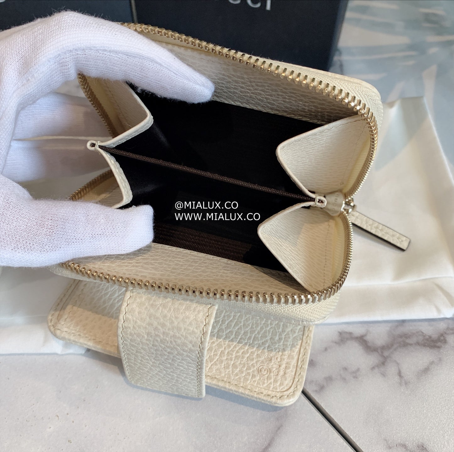 *@Gucci Canvas 織布短夾/440P200 🔔限時折🉐11000