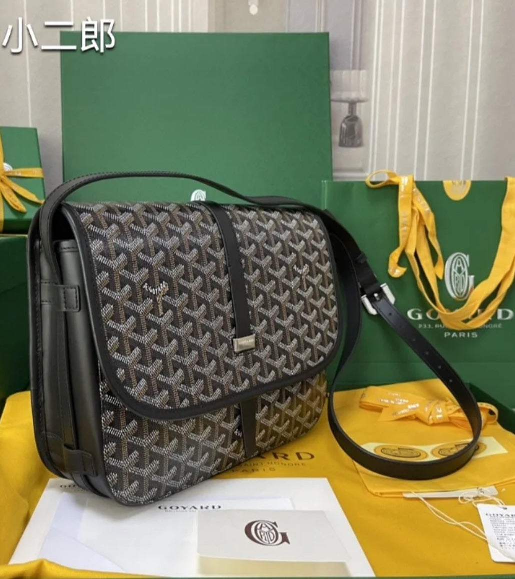 Goyard Belvedere MM 馬鞍郵差包/2195E2560 🍀🉐103400🇪🇺