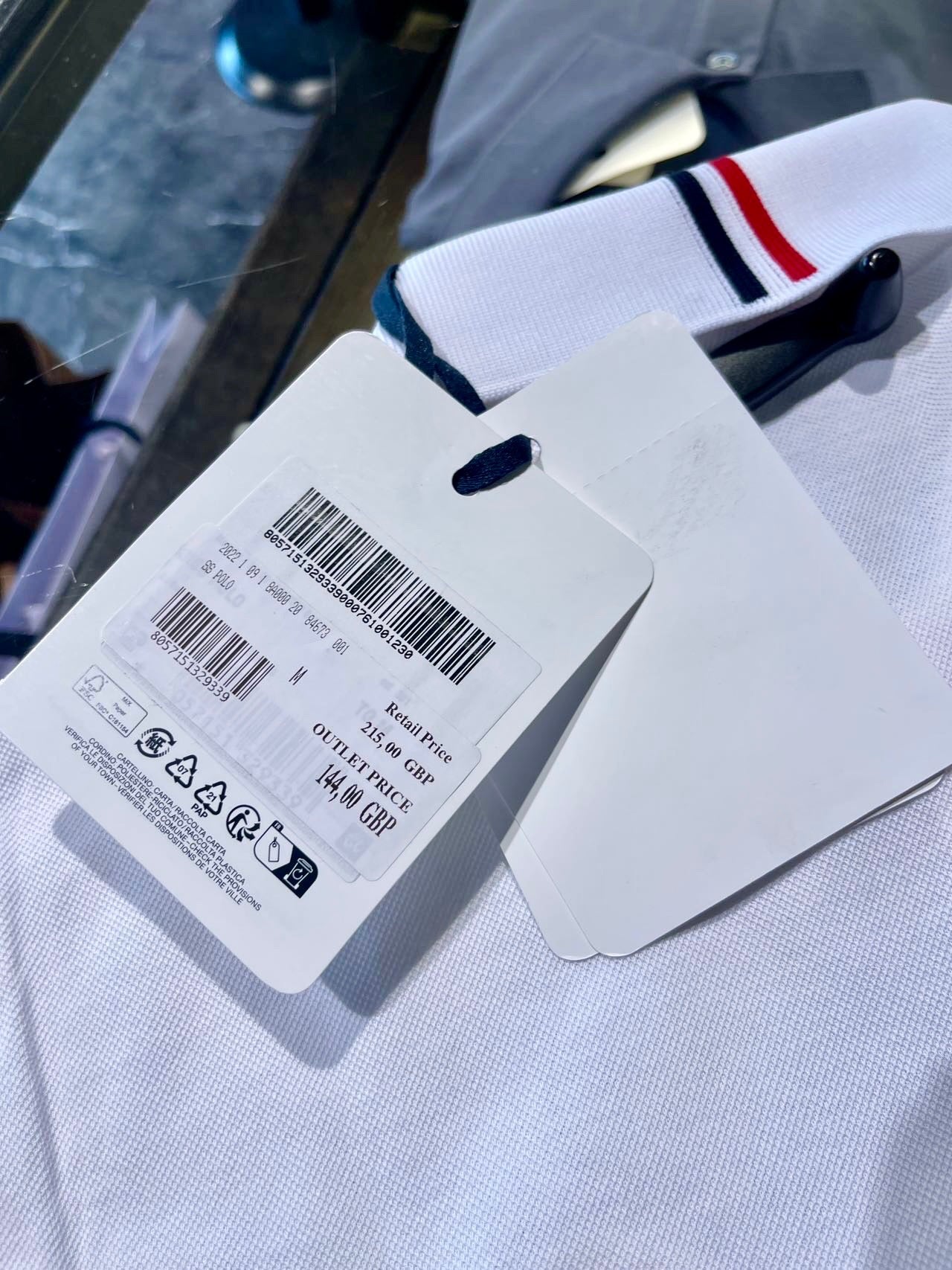@Moncler Polo 男生款白標上衣/215P144 🔔限時折🉐7980