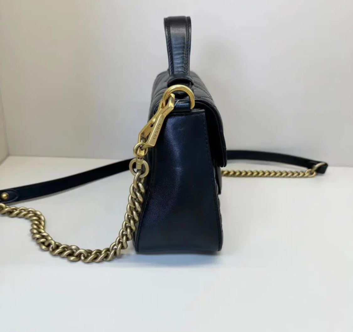 Gucci GG Marmont Handle Mini 醫生郵差包/1780 🉐72200