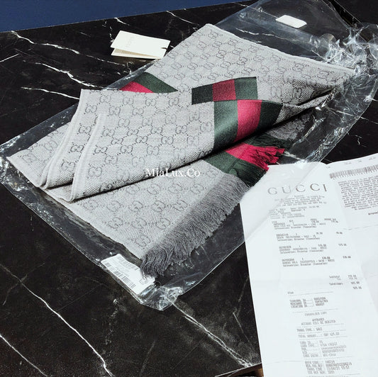 *@Gucci Wool Scarf Long 男女款長條圍巾/P175