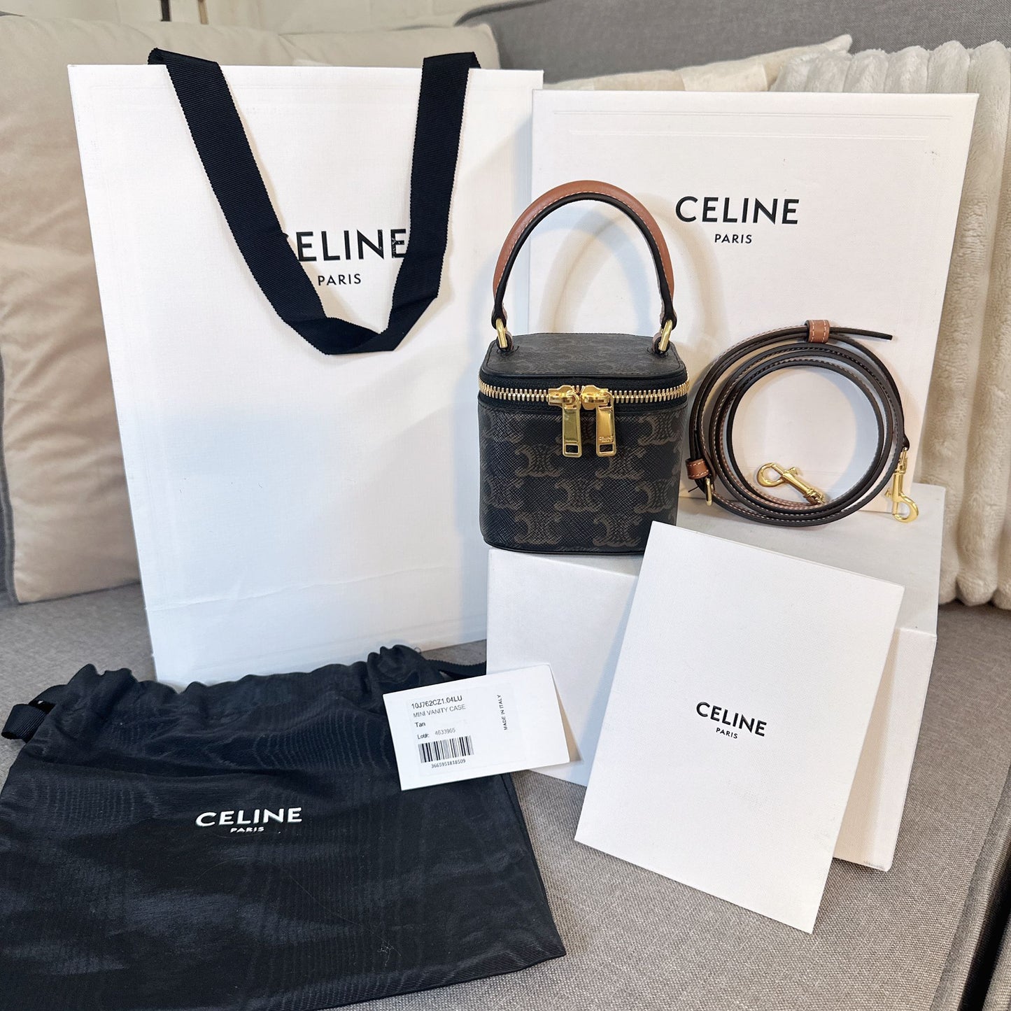 *現貨*Celine▪️Vanity Mini 老花化妝包 P29000 /T41000