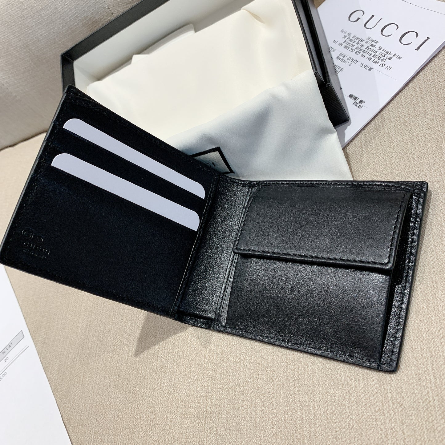 @Gucci Embossed Wallet 男女款壓紋零錢短夾/P195