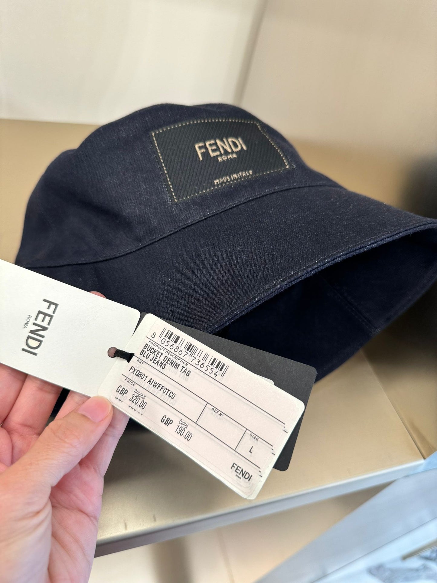 @Fendi Bucket Hat 牛仔漁夫帽/320P190 🔔限時折🉐9350