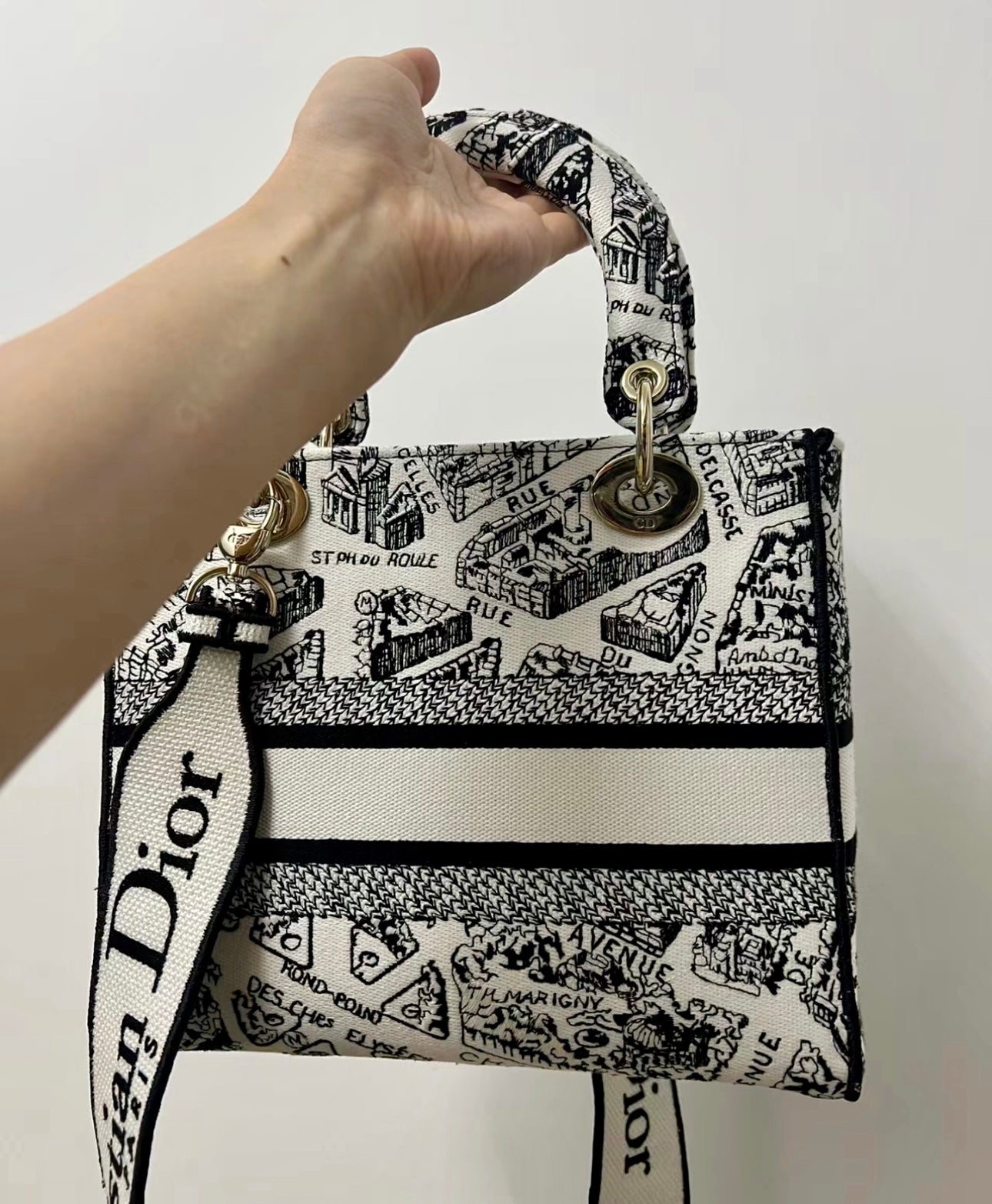 Dior▪️Medium Lady D-Lite 中款提花托特包 /4200E4600 🉐162000🇪🇺