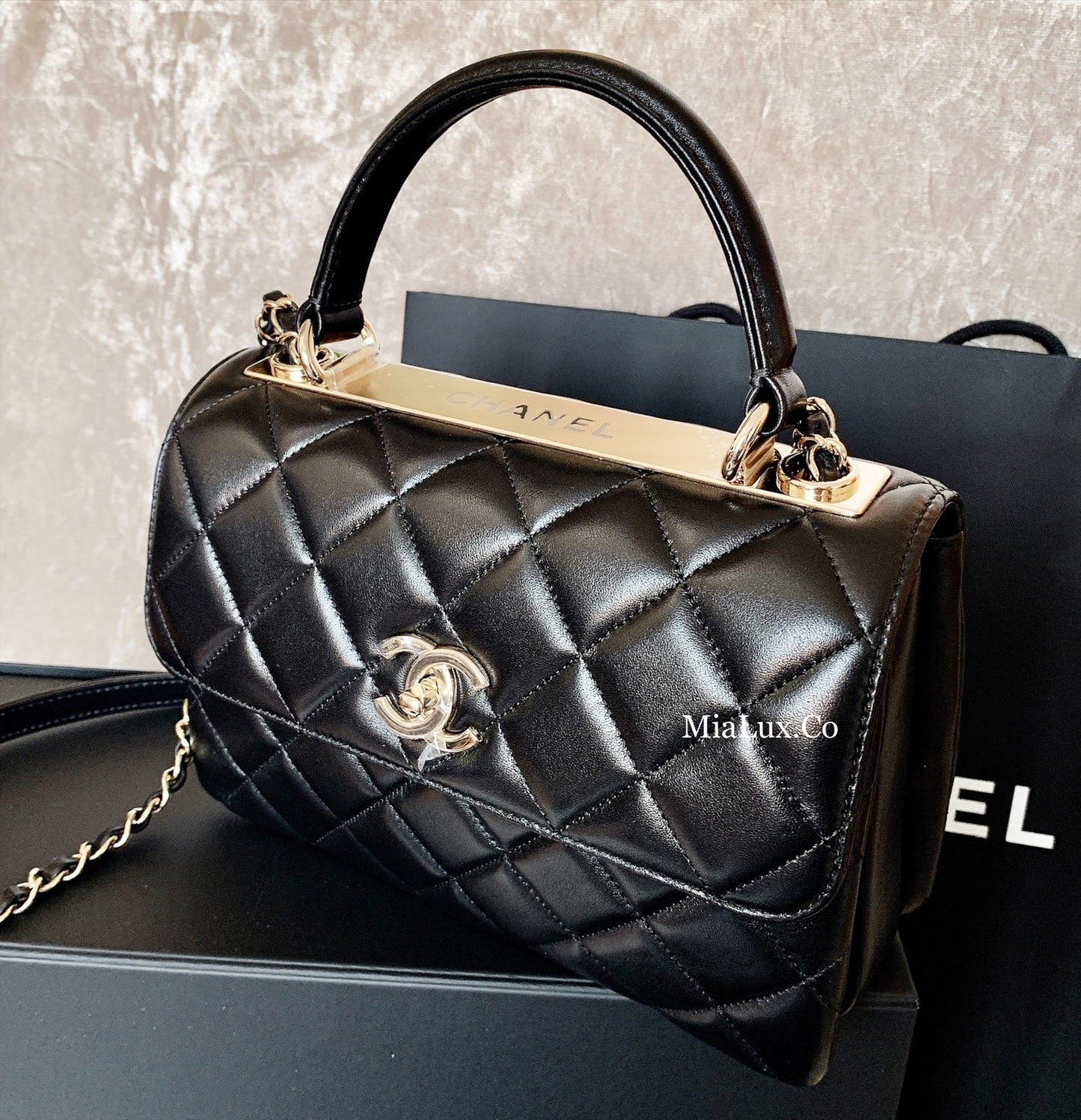 CHANEL✨| FLAP BAG WITH TOP HANDLE 小款手把翻蓋包 A92236 *£5,800
