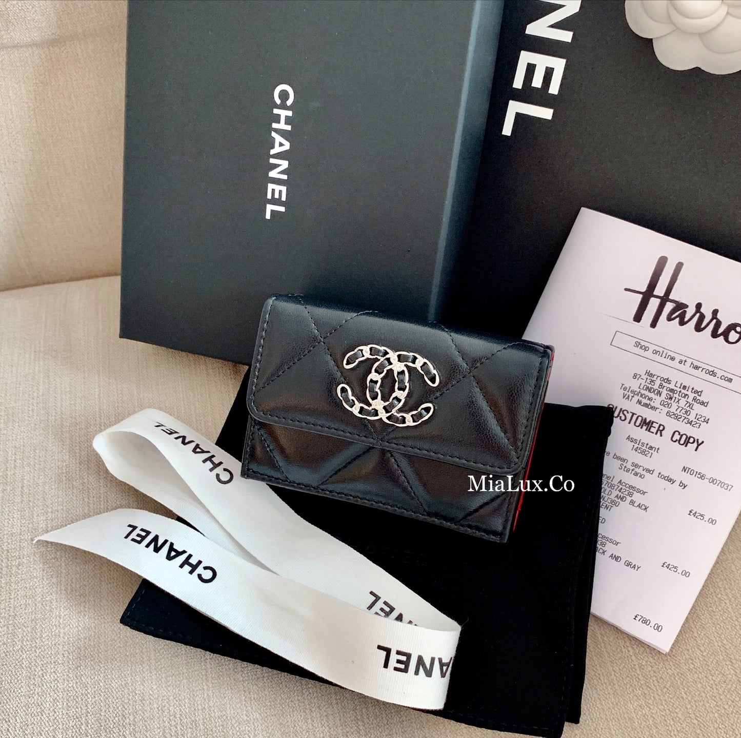 CHANEL▪️19 翻蓋雙層短夾 -