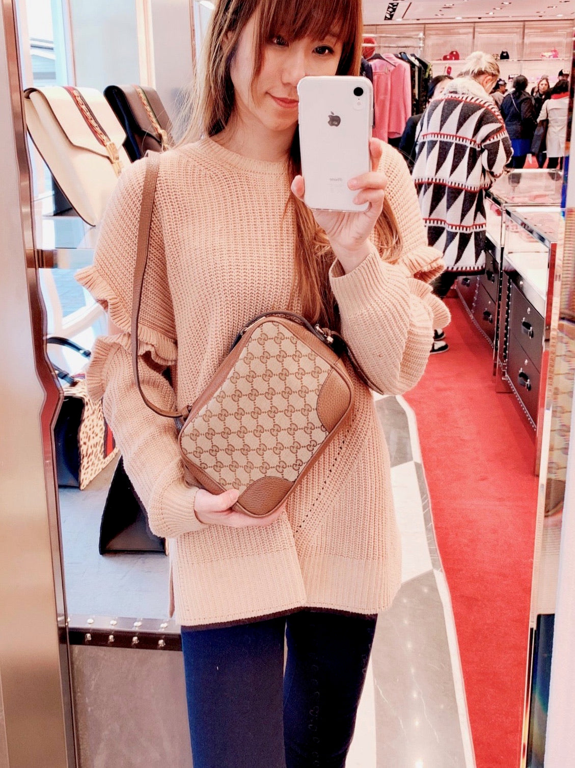 *@Gucci Canvas Camera Bag 老花相機包/P490