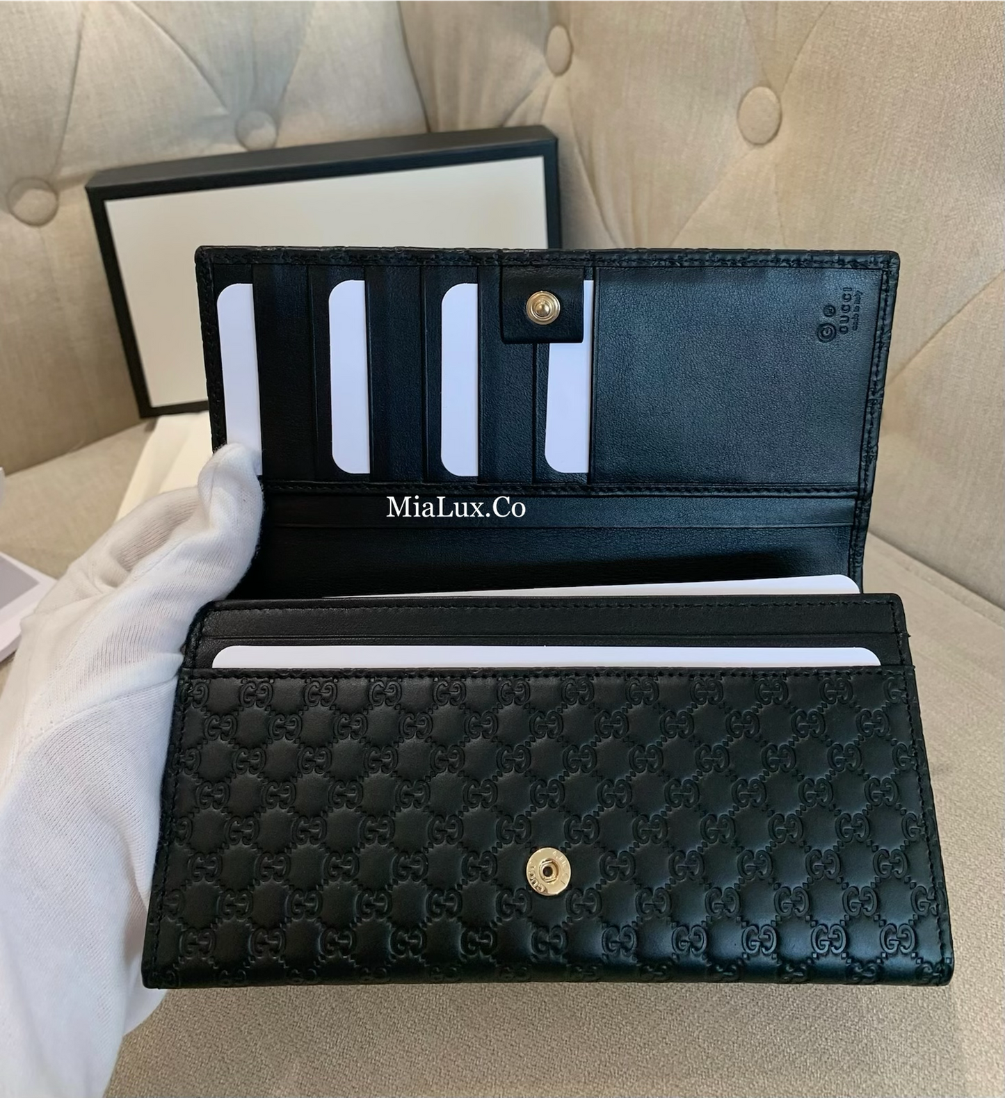 @Gucci▪️Embossed 壓紋翻蓋長夾/540P245 🔔限時折🉐11830