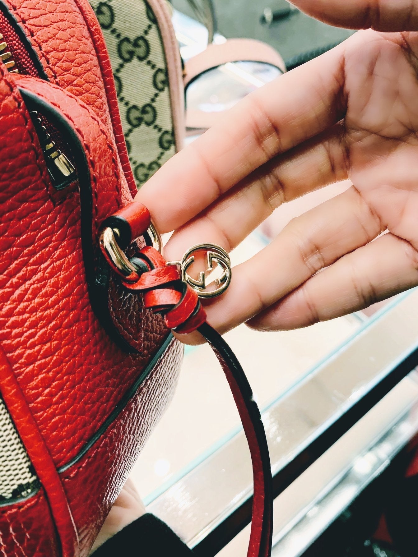 *@Gucci Canvas Camera Bag 老花相機包/P490