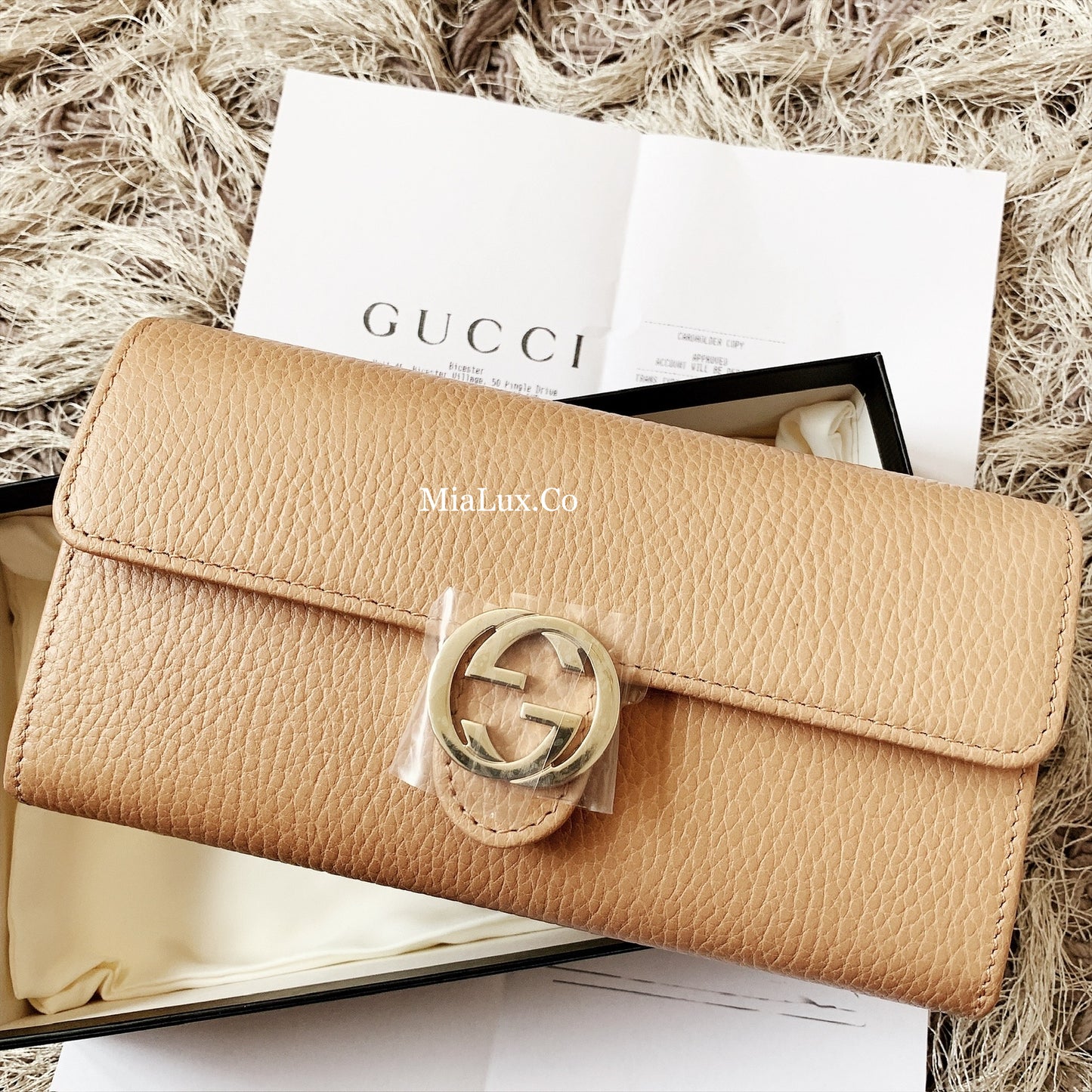 *@Gucci▪️Interlocking 雙G銀扣翻蓋長夾/P270 🔔限時折🉐13150