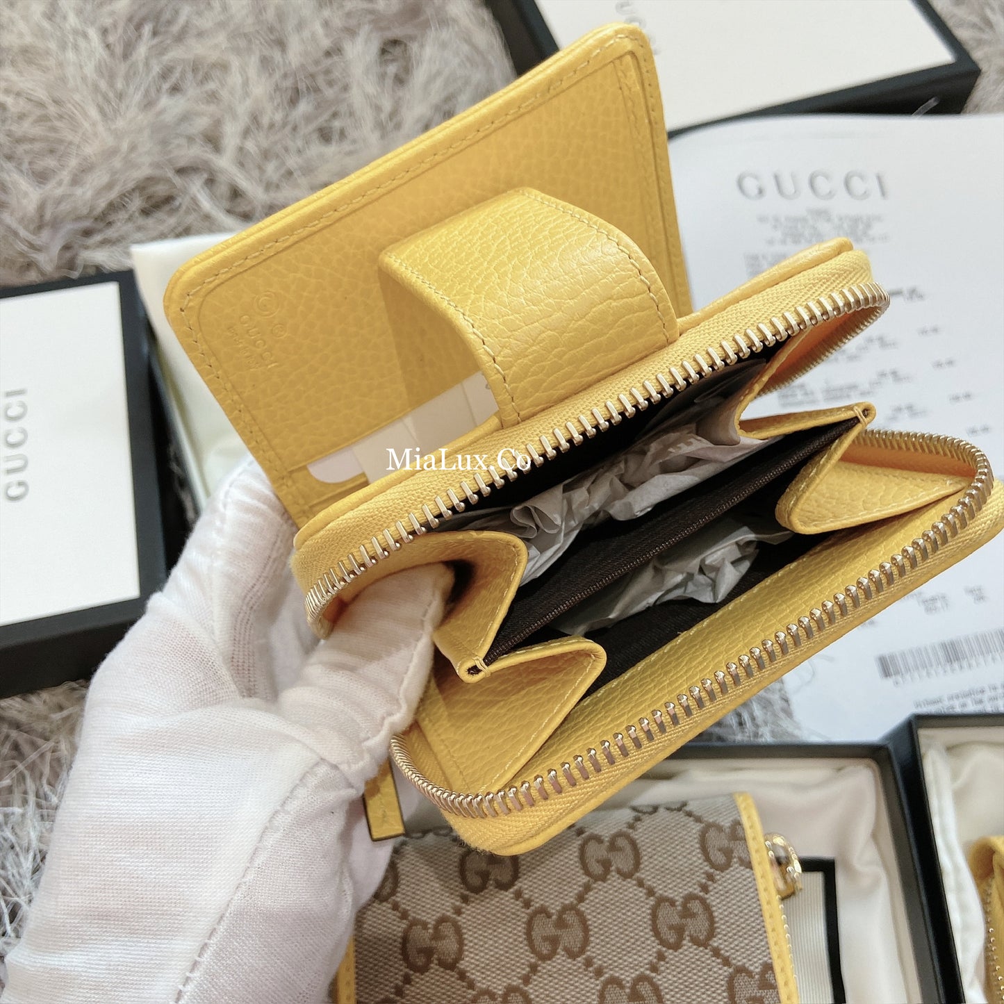 *@Gucci Canvas 織布短夾/440P200 🔔限時折🉐11000