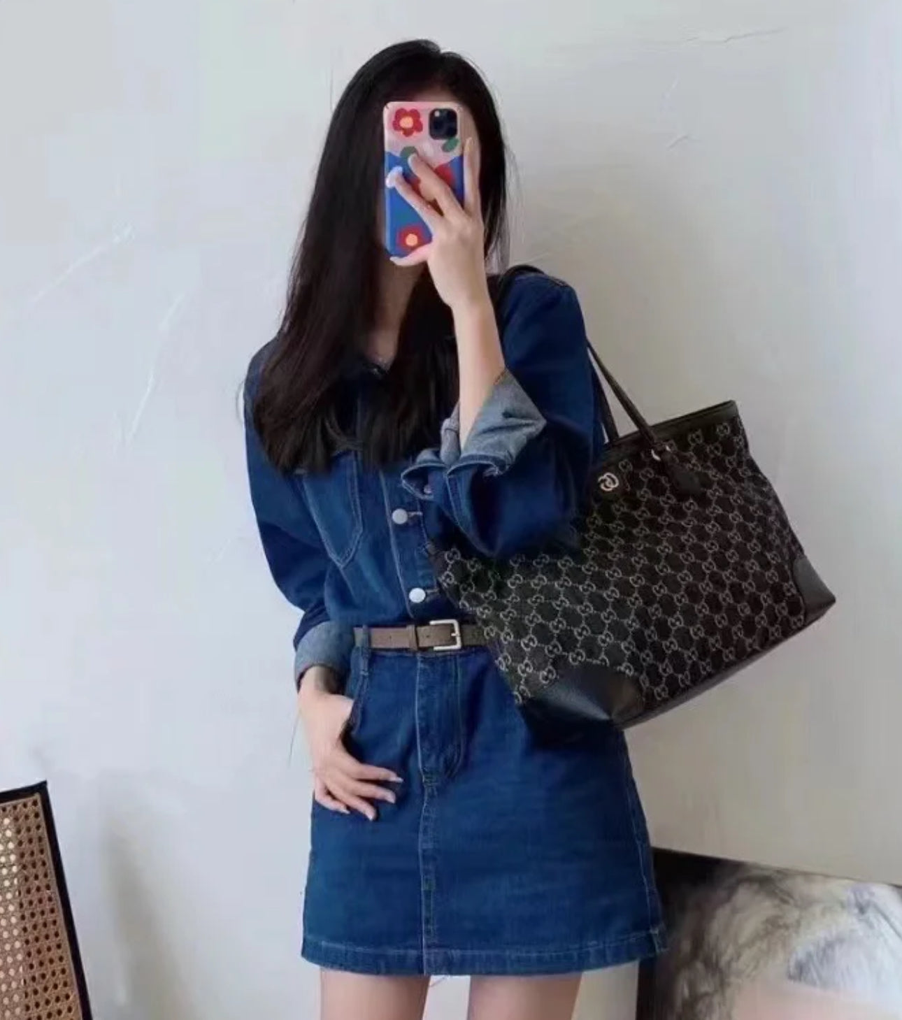 *@Gucci▪️Denim Ophidia 牛仔托特包/P850