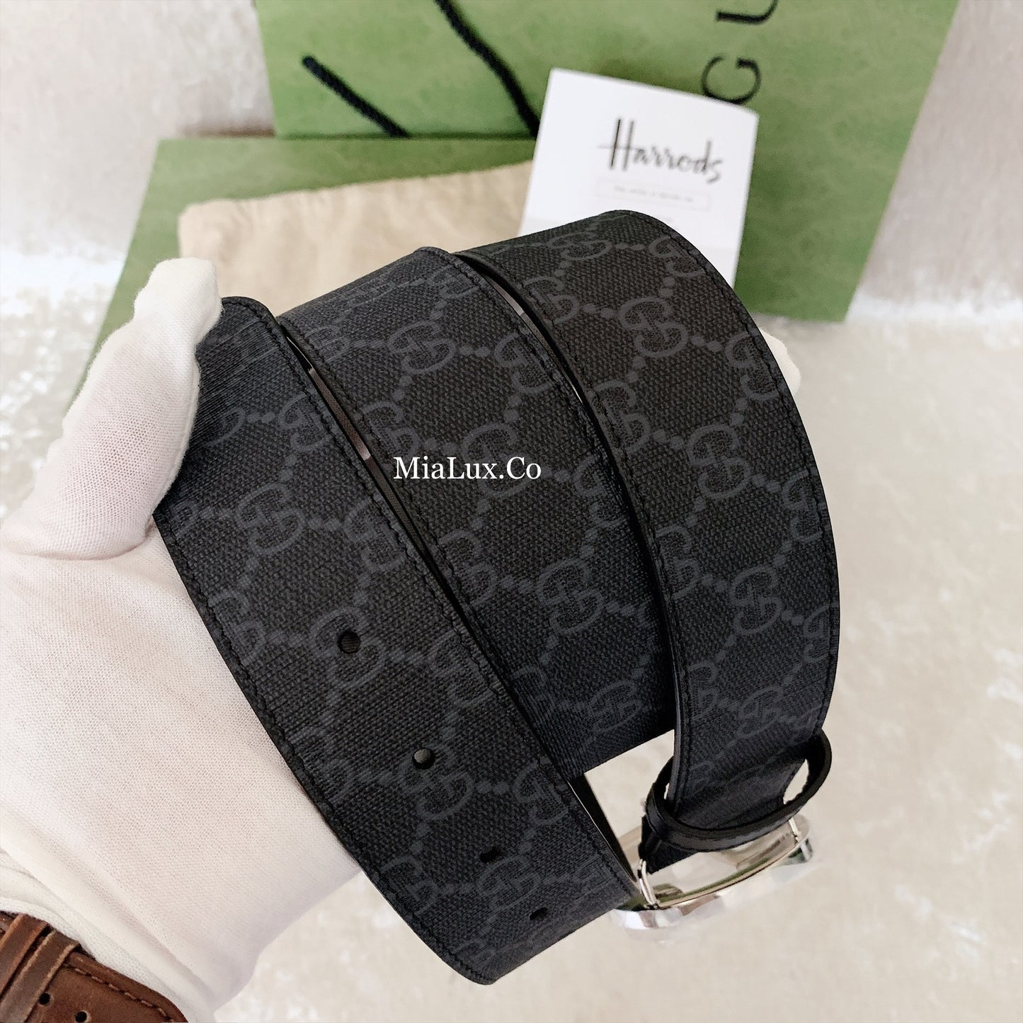 *@Gucci Canvas Backpack 男女款老花後背包/P545