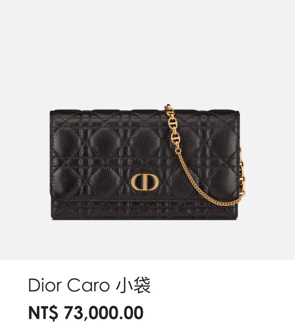 Dior Caro Pouch 鏈包/E2000🉐67980🏷️