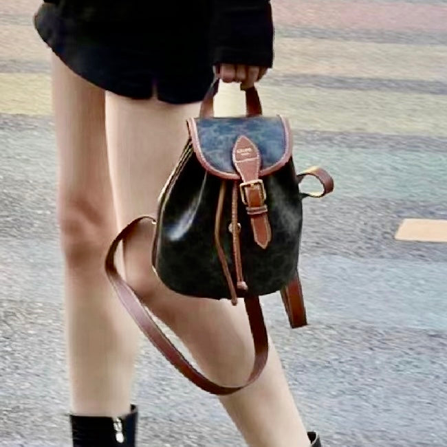 Celine▪️Backpack Folco Mini 迷你老花後背包/1450E1550 🉐56800🇪🇺