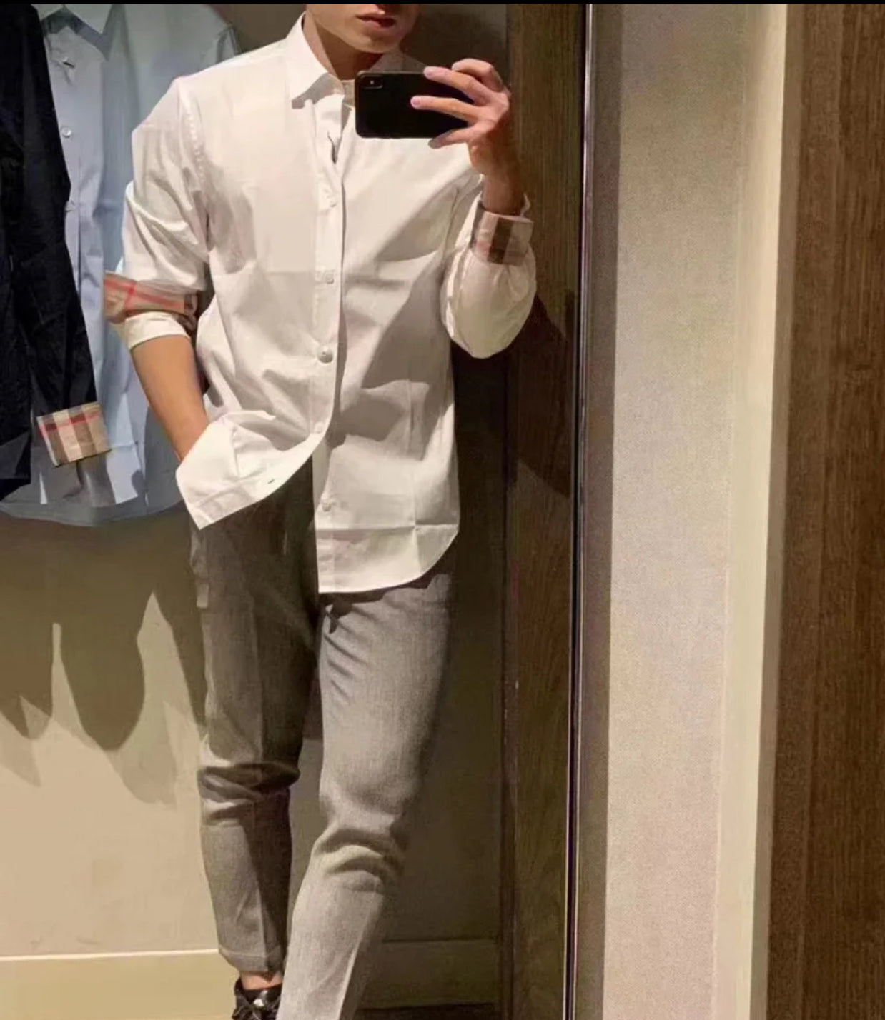 @Burberry Cambridge 男生款內格領襯衫上衣/380P175 🔥折上七折🉐7010