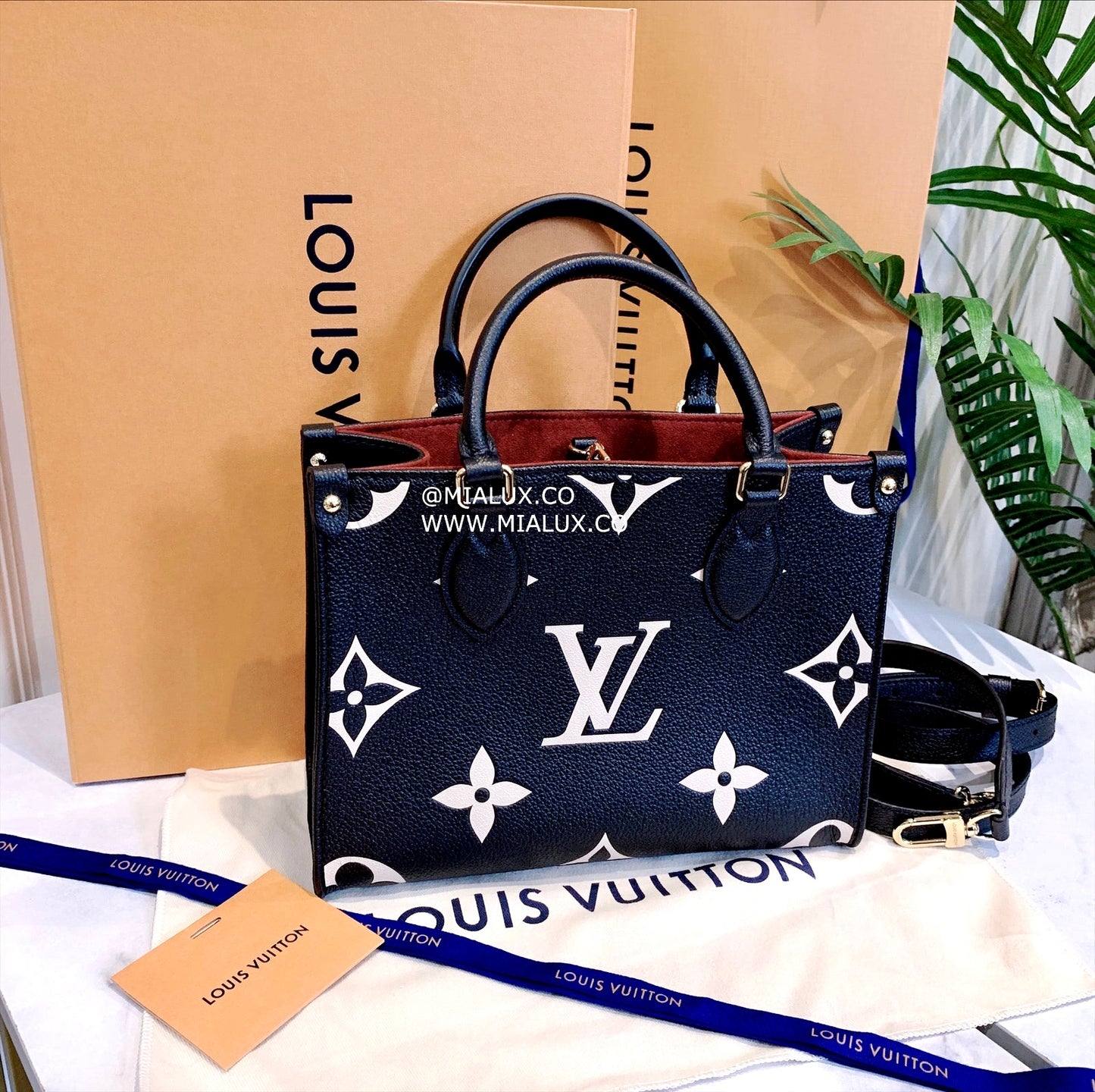 LV▪️OnTheGo PM 小款壓花雙色托特包/2520✨🉐104320