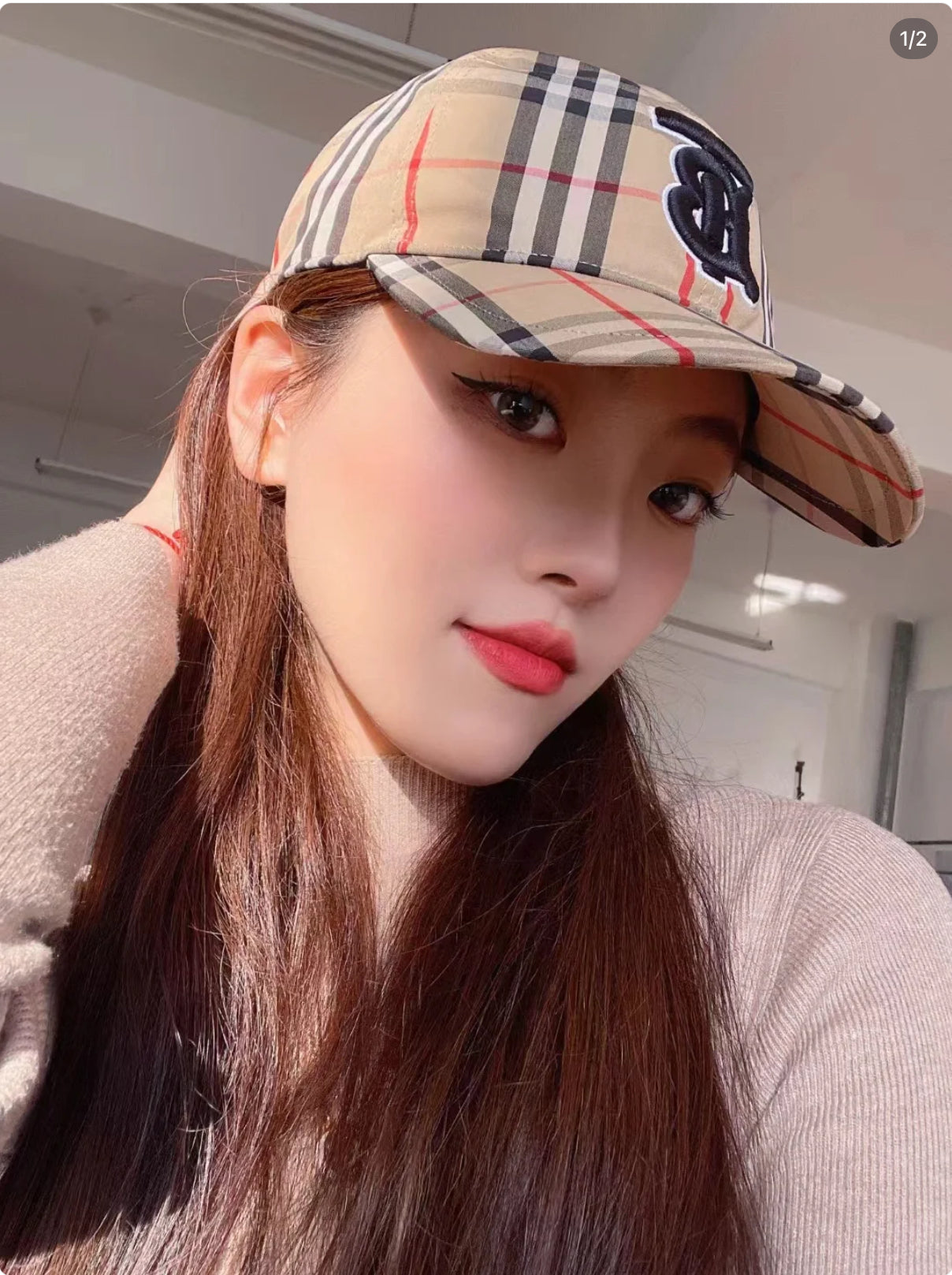 @Burberry TB Cap 格紋棒球帽 🔥下殺🉐6980🏷