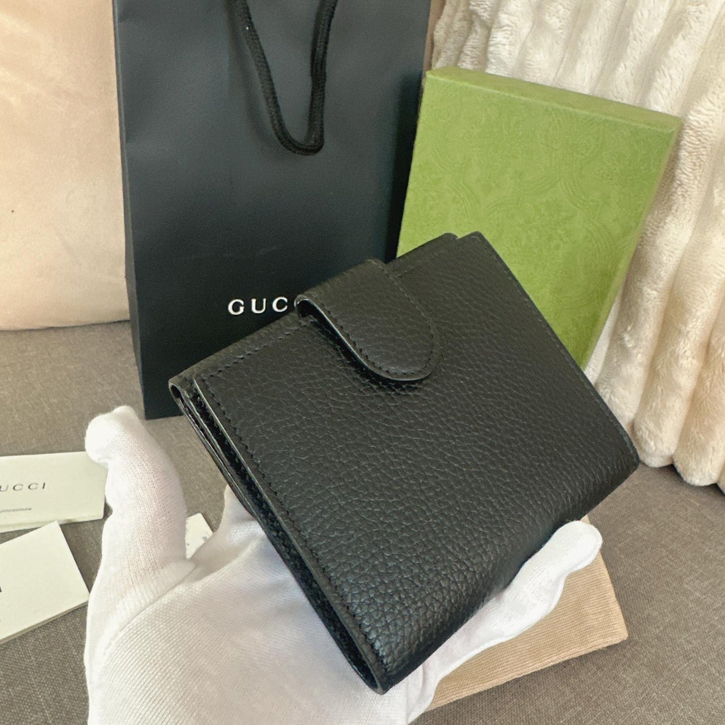 *現貨*@Gucci GG Marmont 馬夢黑色短夾 P11000 /T16800