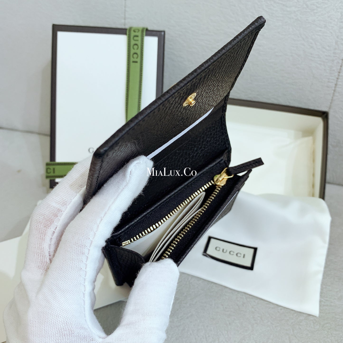Gucci GG Marmont Card Case Wallet GG翻蓋卡包/335 🉐14400