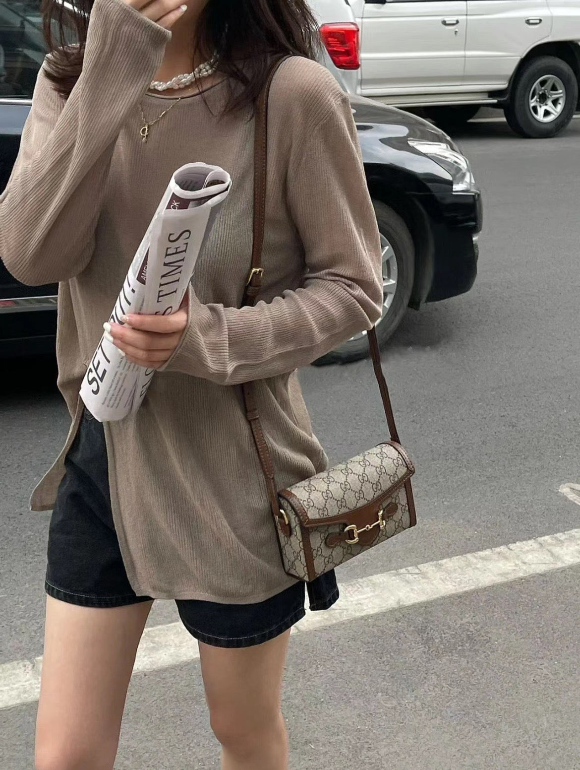 Gucci 1955 Horsebit Mini 馬銜老花掀蓋包/945 🉐38800